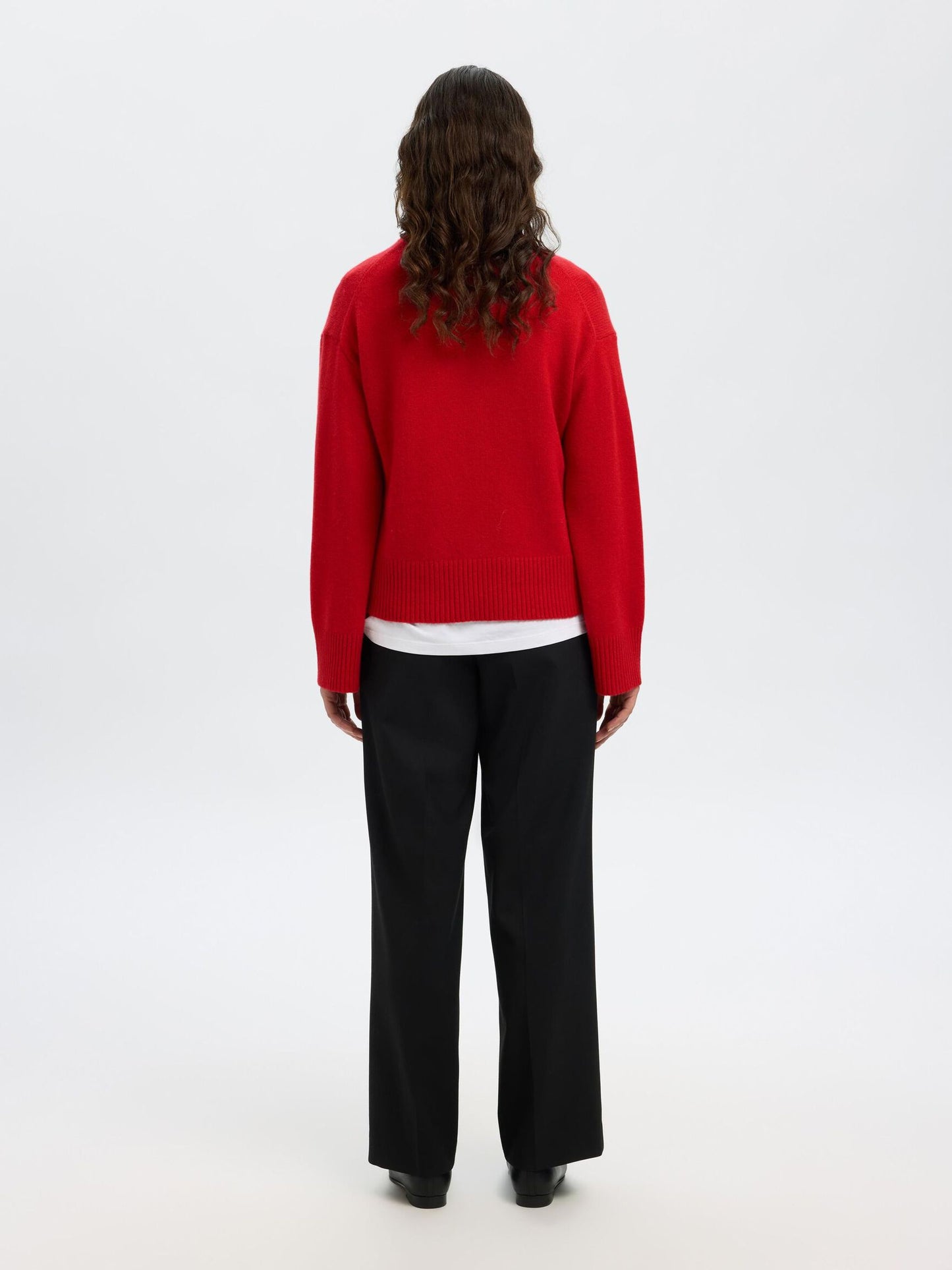 Cille LS Knit Cardigan - Equestrian Red