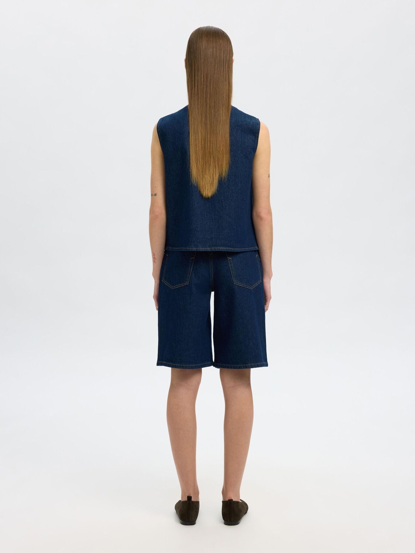Vida Kori Vest - Blue Denim