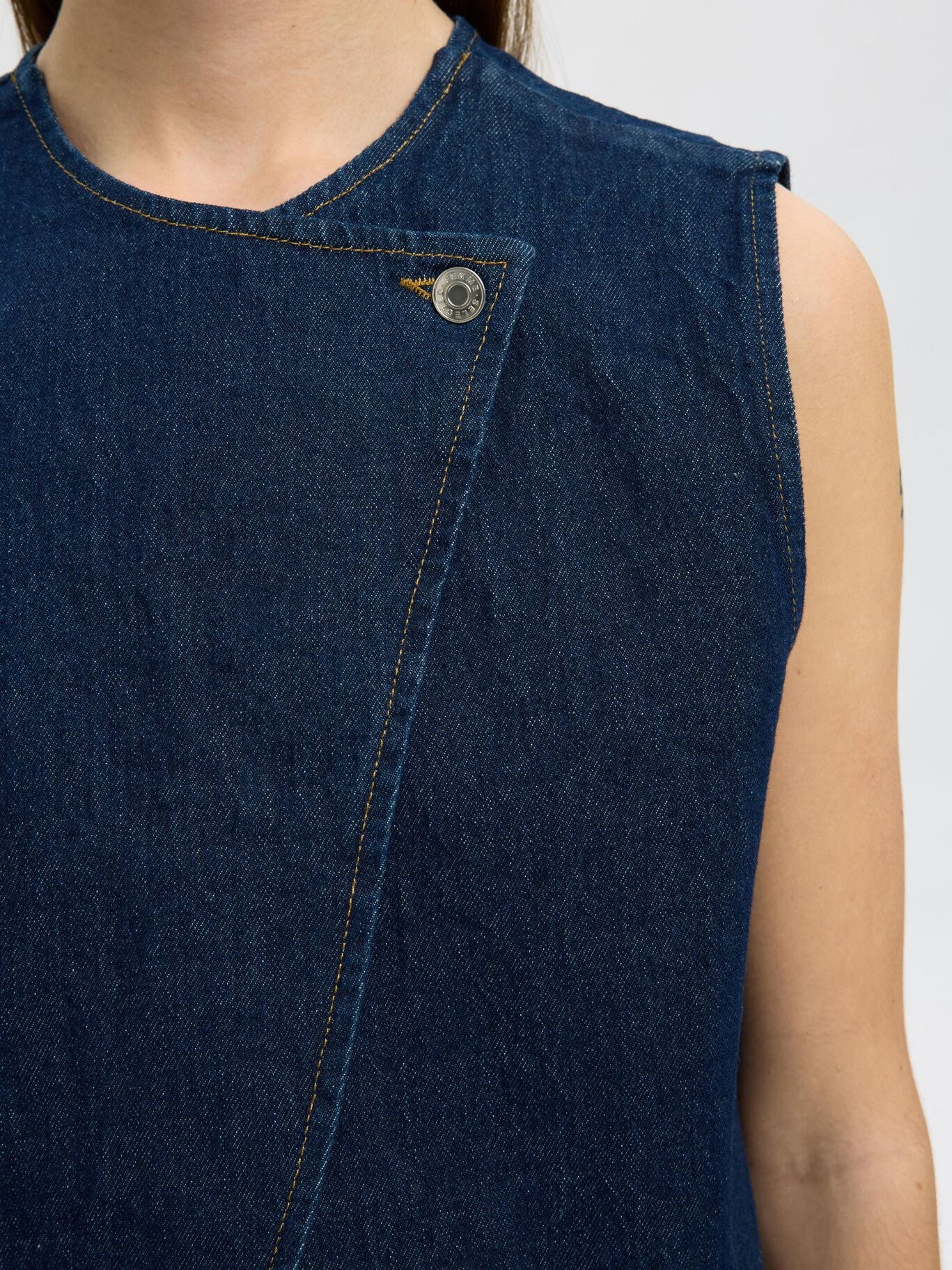 Vida Kori Vest - Blue Denim