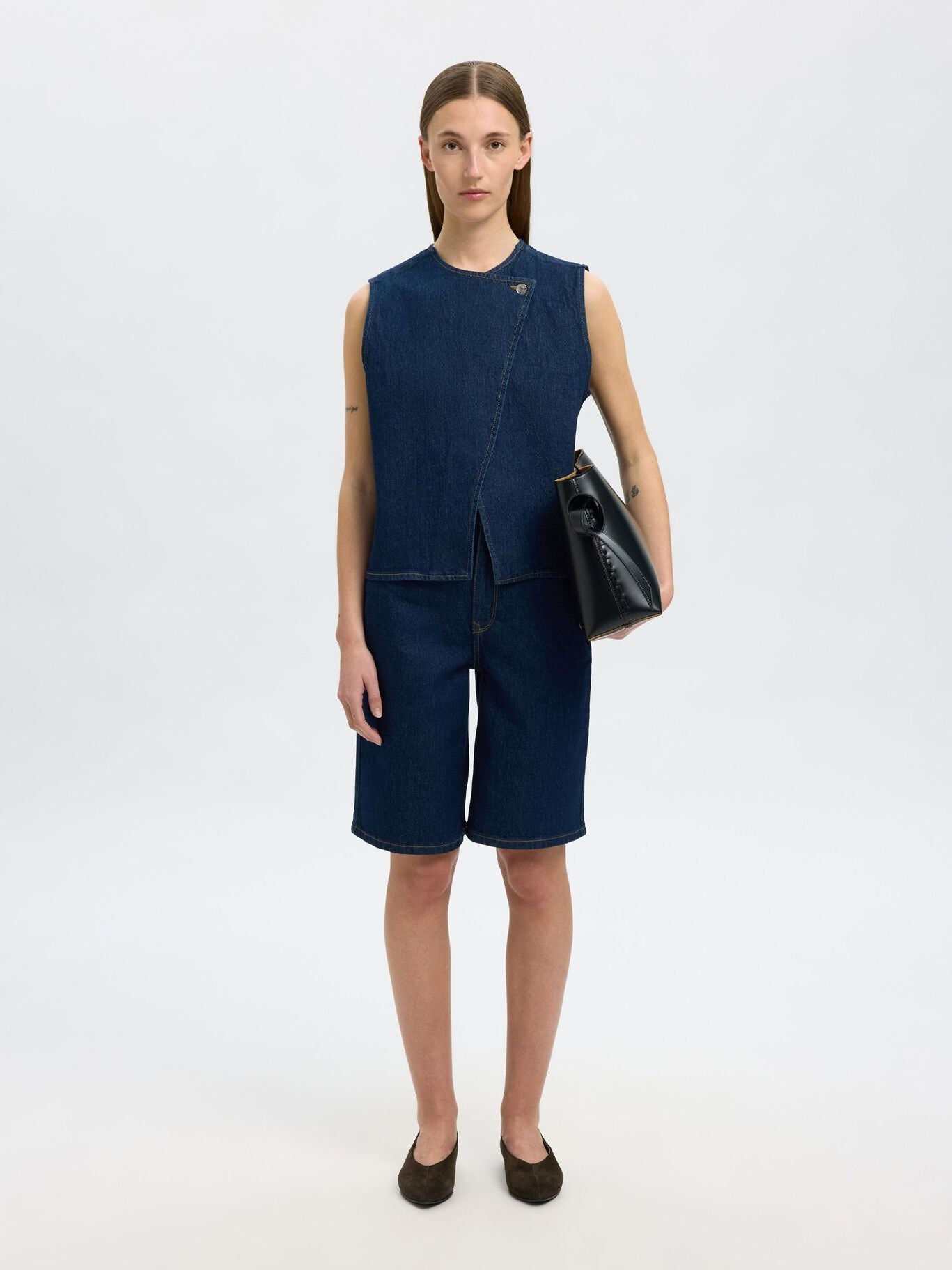 Vida Kori Vest - Blue Denim