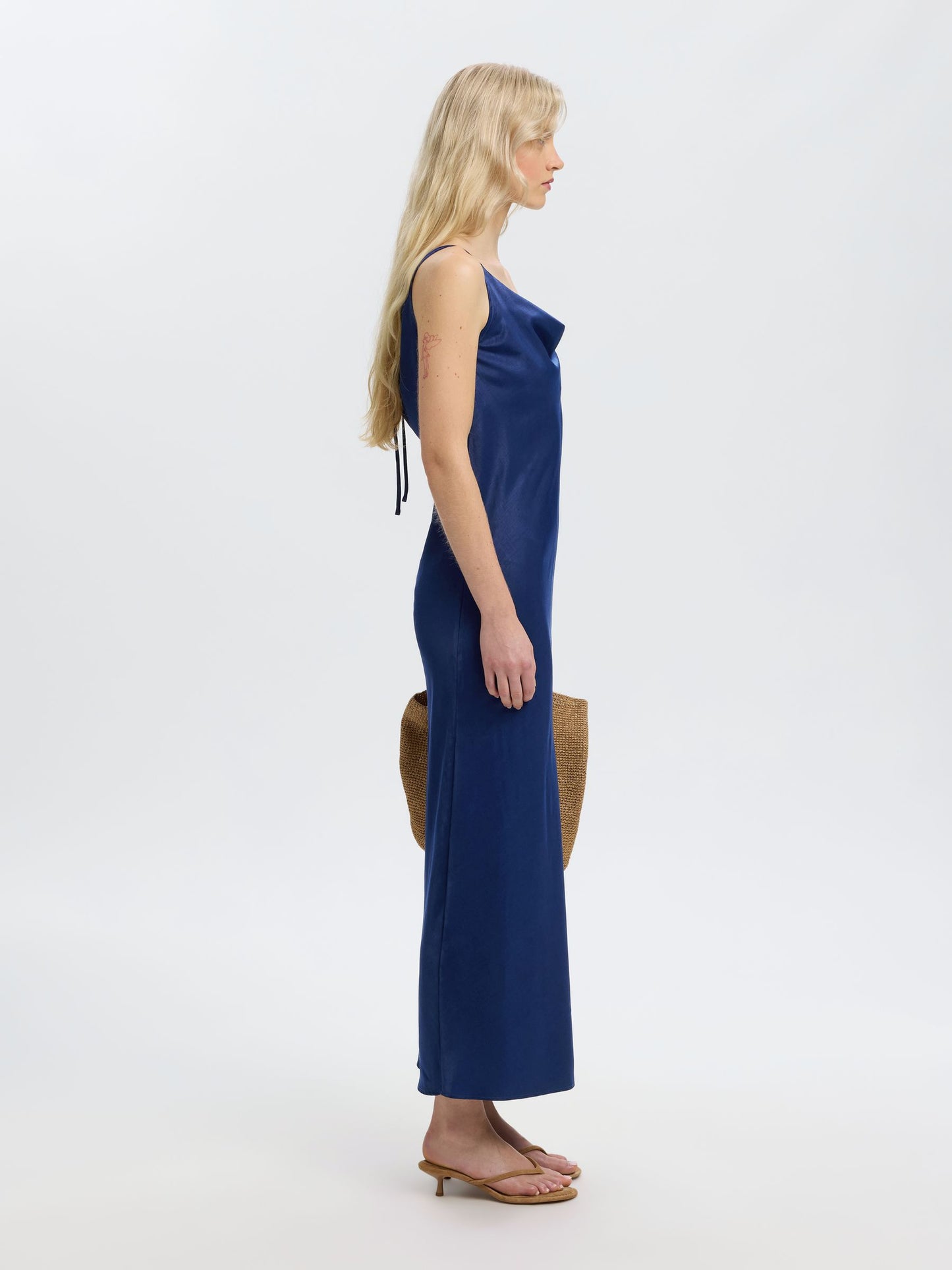 Giona Ankle Dress - Ocean Cavern