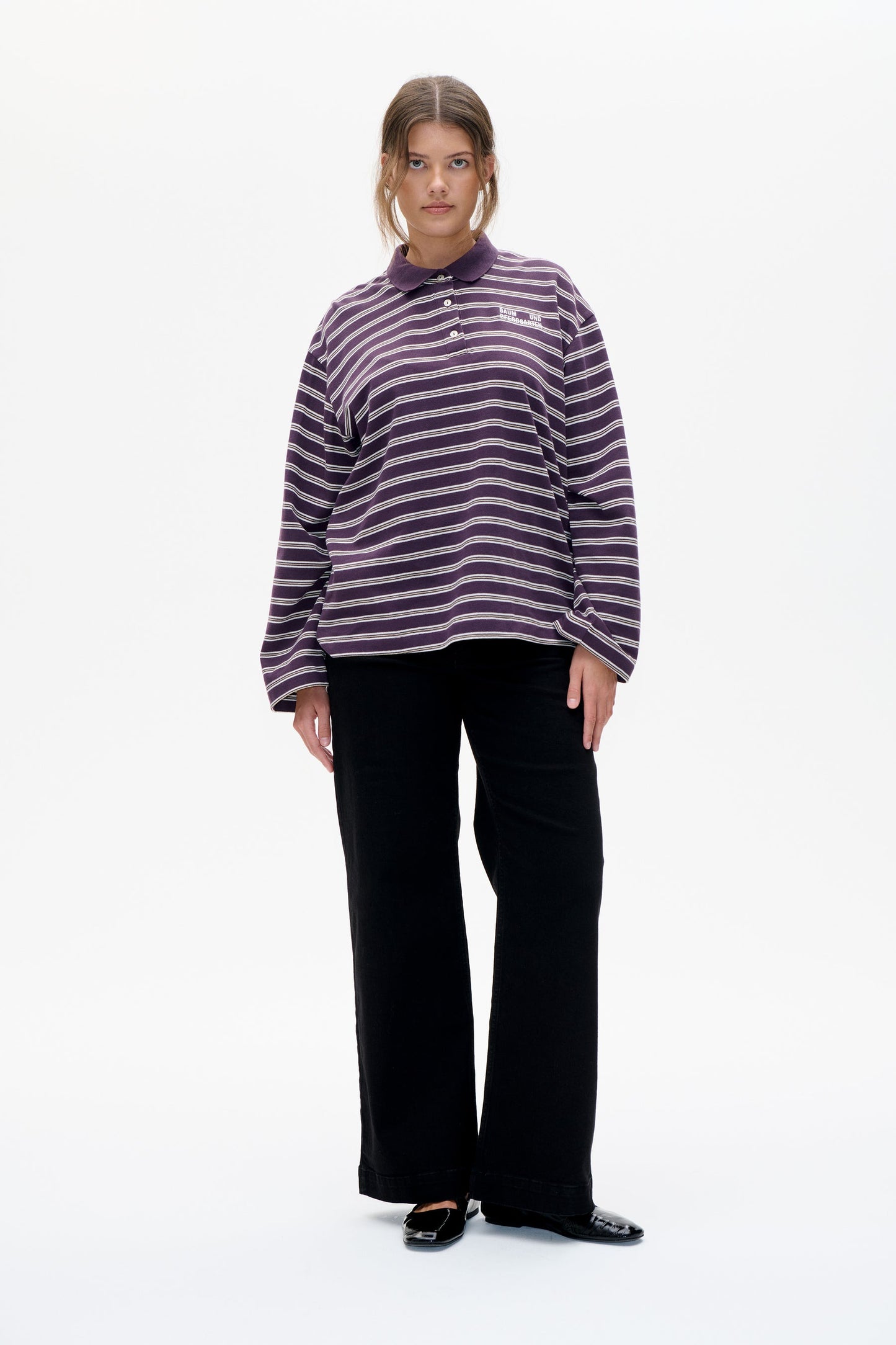 Jeanne Polo - Plum Stripe