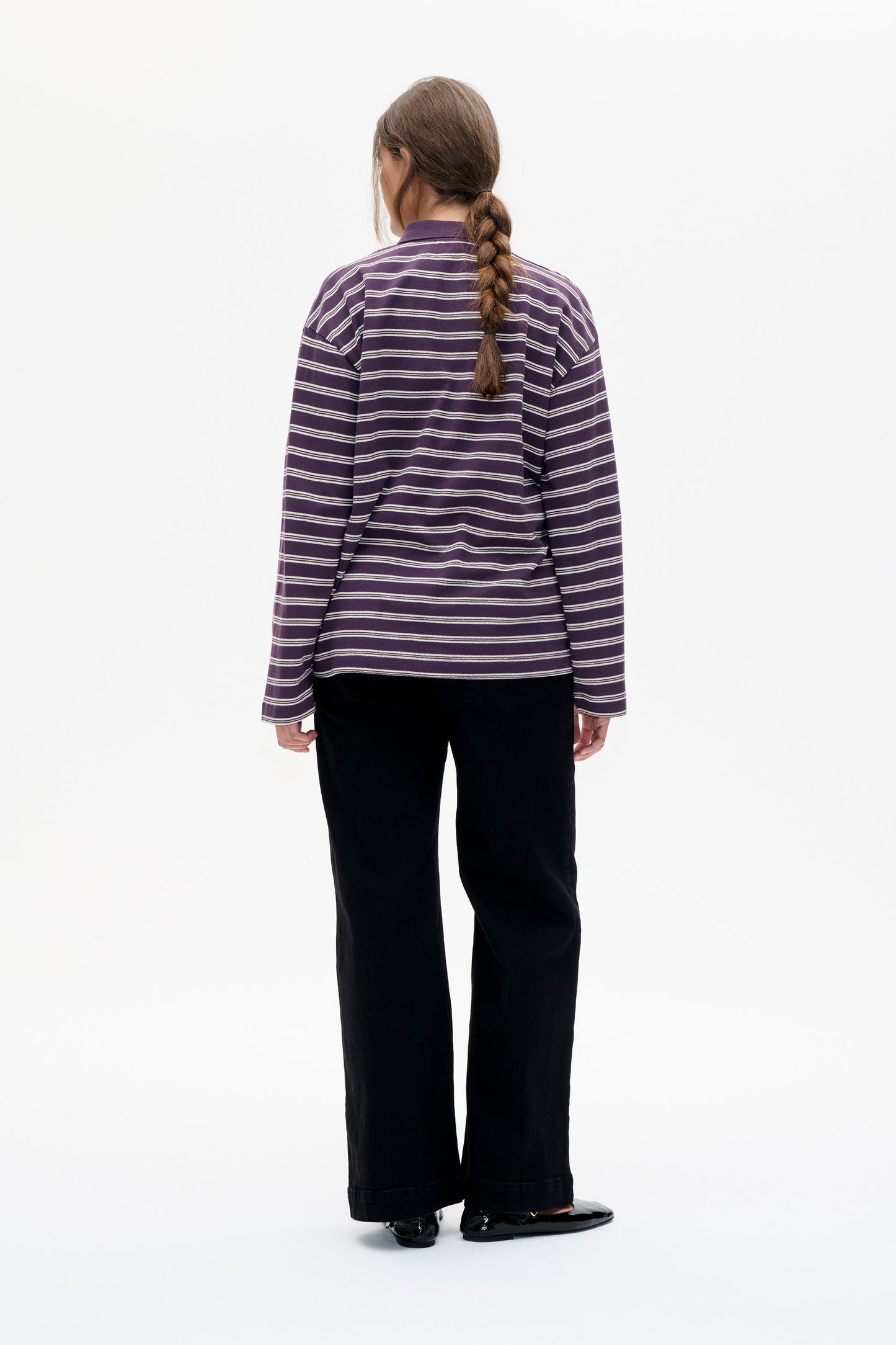 Jeanne Polo - Plum Stripe