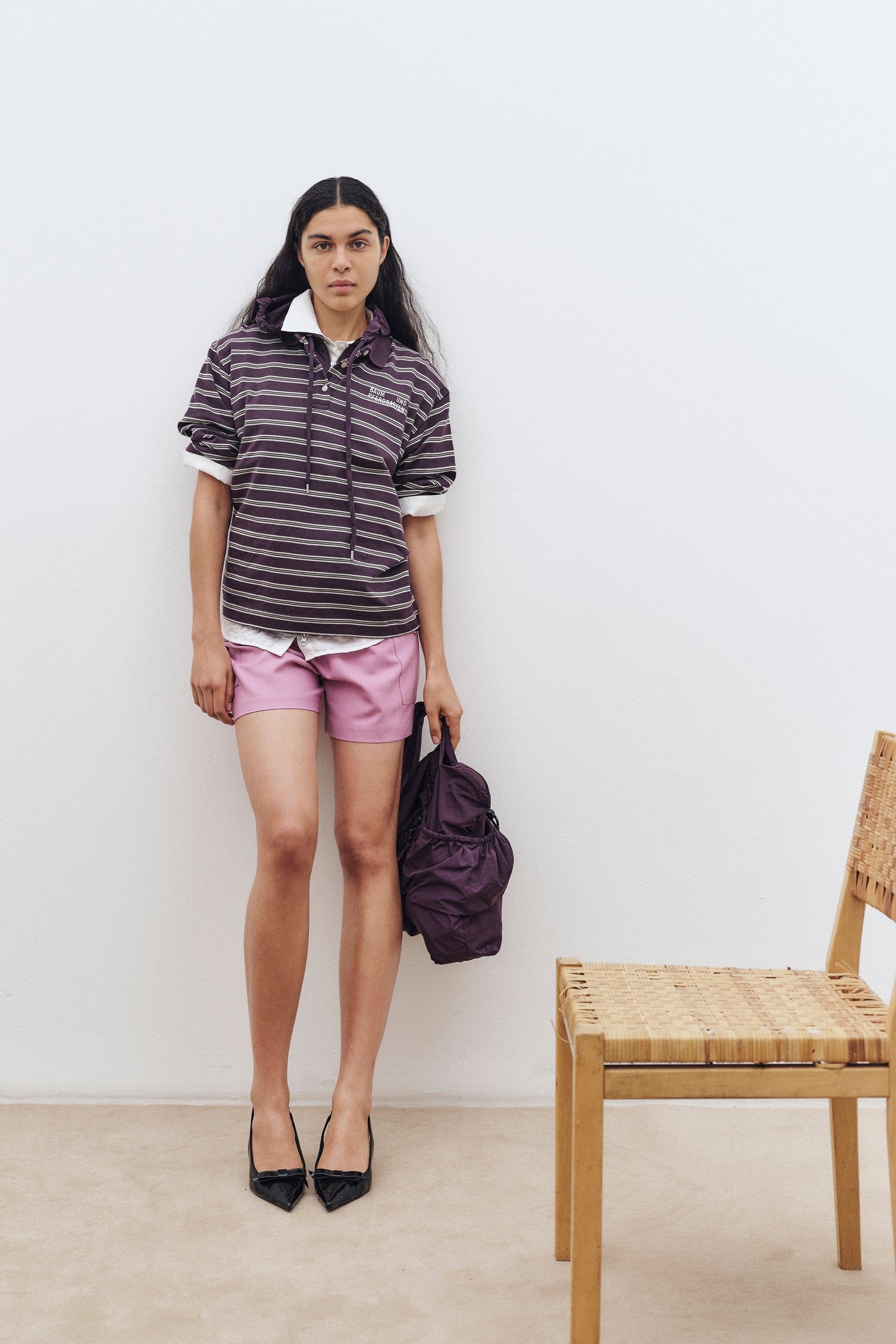 Jeanne Polo - Plum Stripe