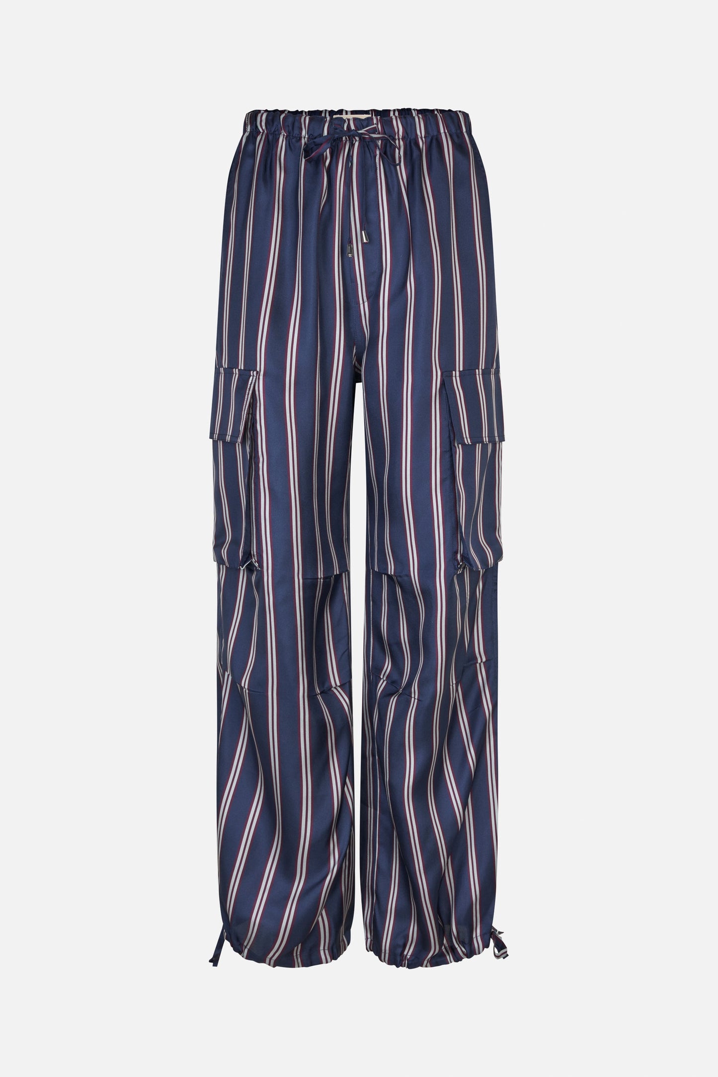Nasreen Pants - Navy Plum Stripe