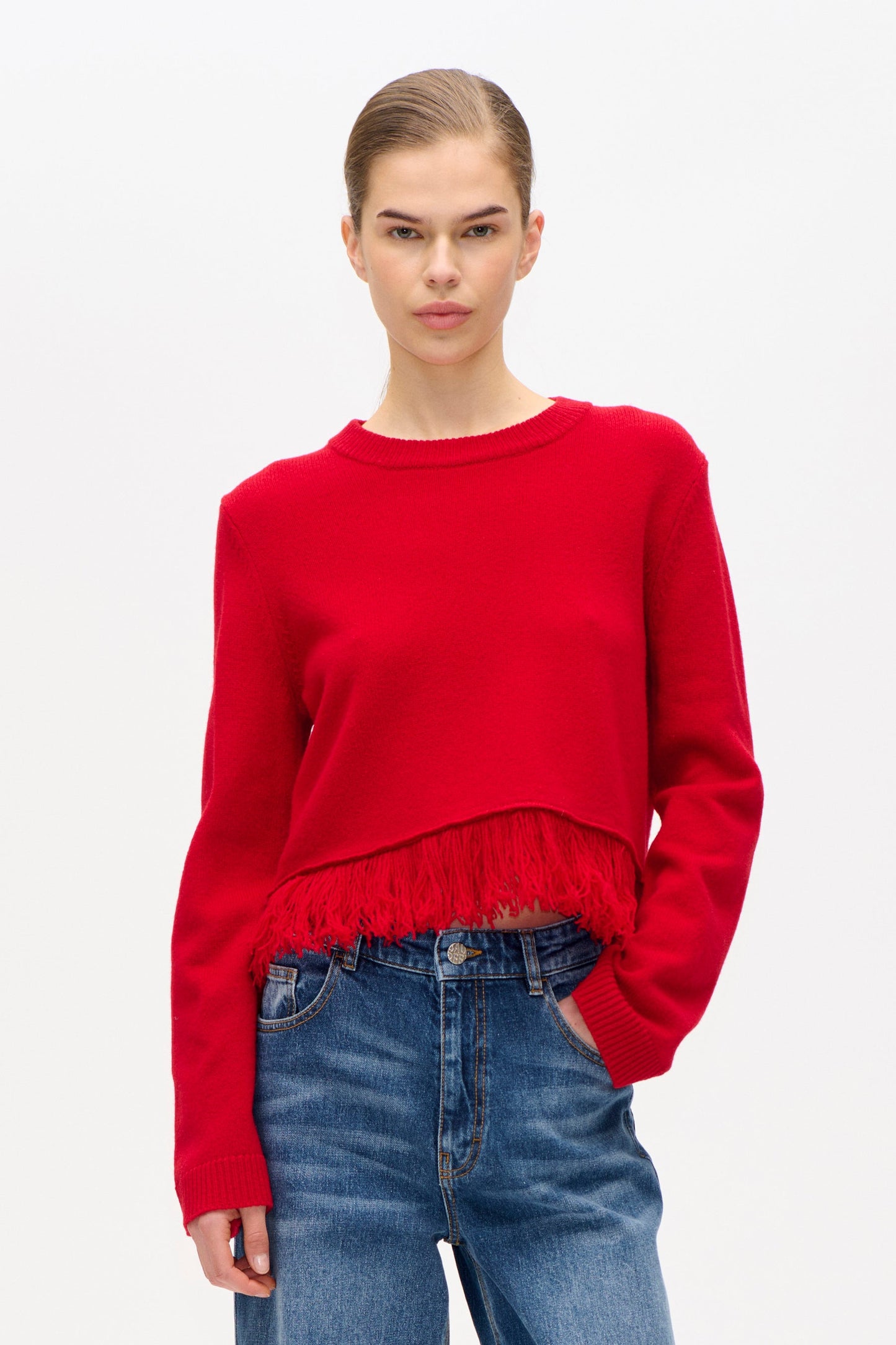 Chevy Knit - Crimson Red