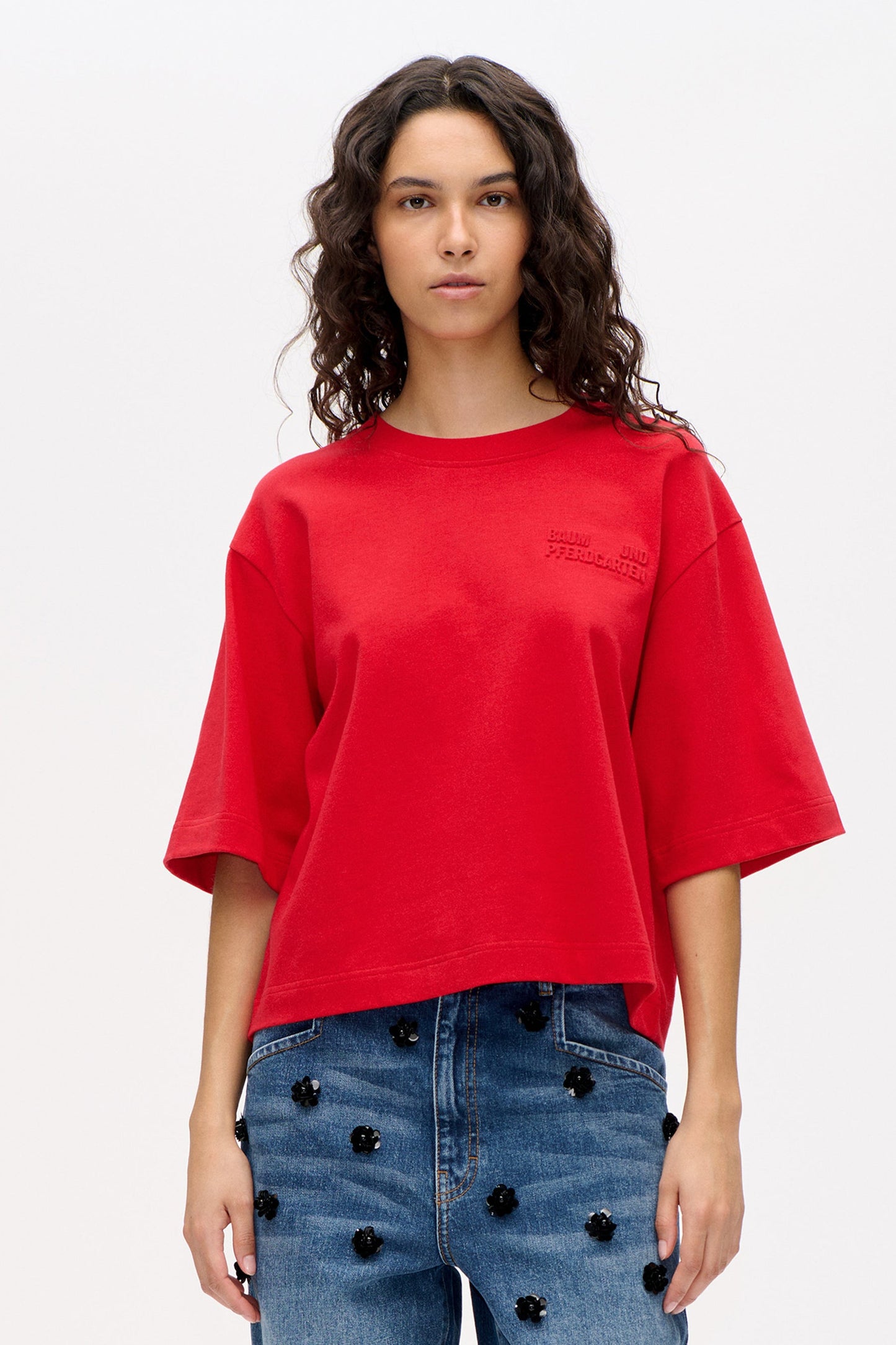 Jiana T-Shirt - Crimson Red