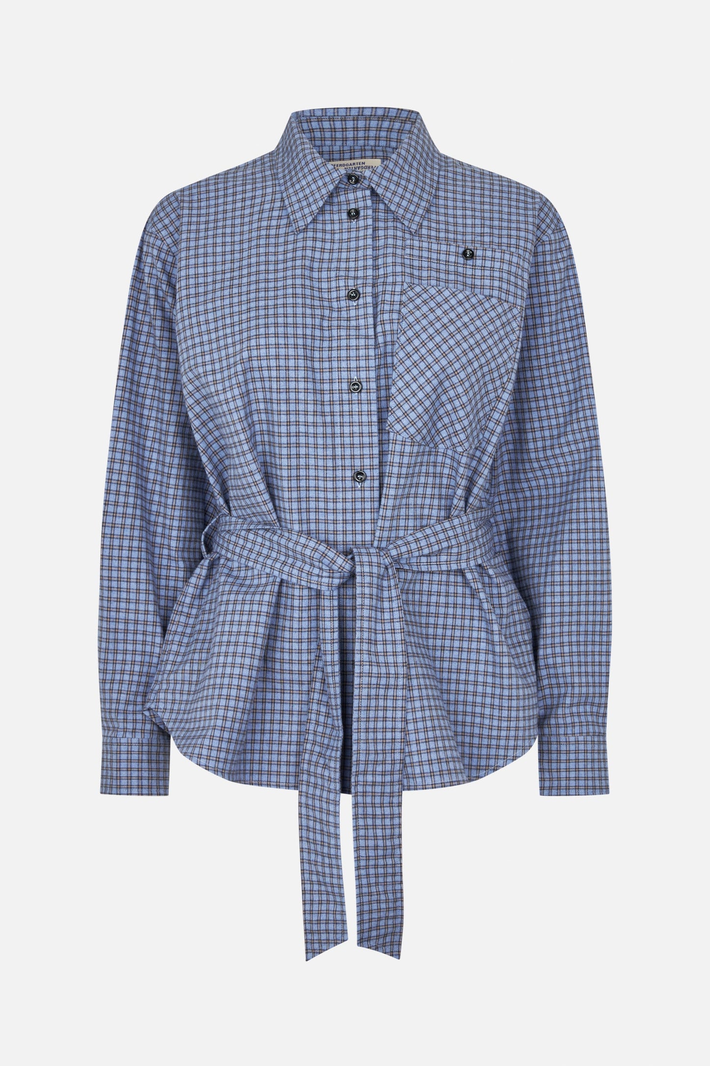 Matina Shirt - Blue Flannel Check