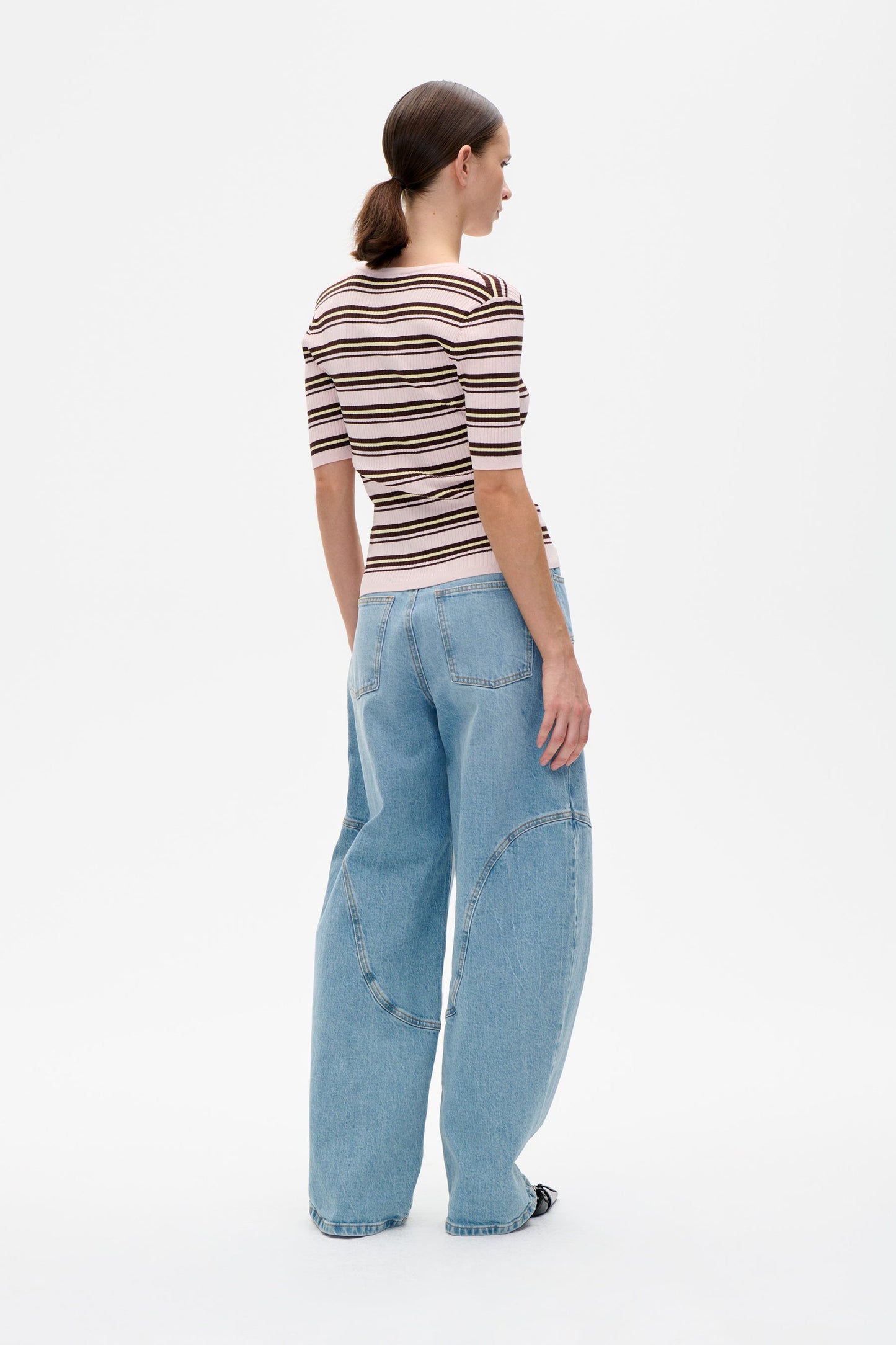 Calyn Top - Pastel Pink Stripe