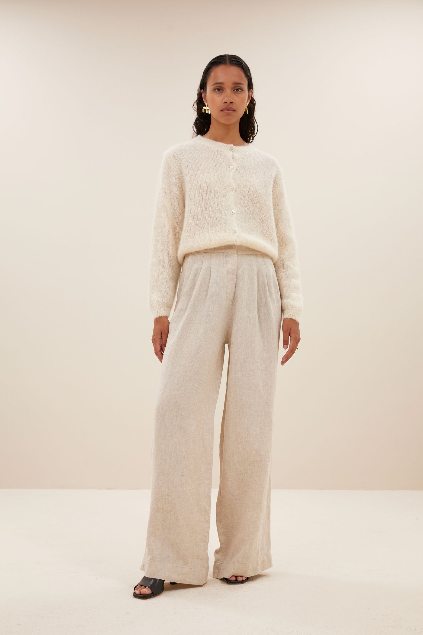 Cleo Natural Cardigan - Off White