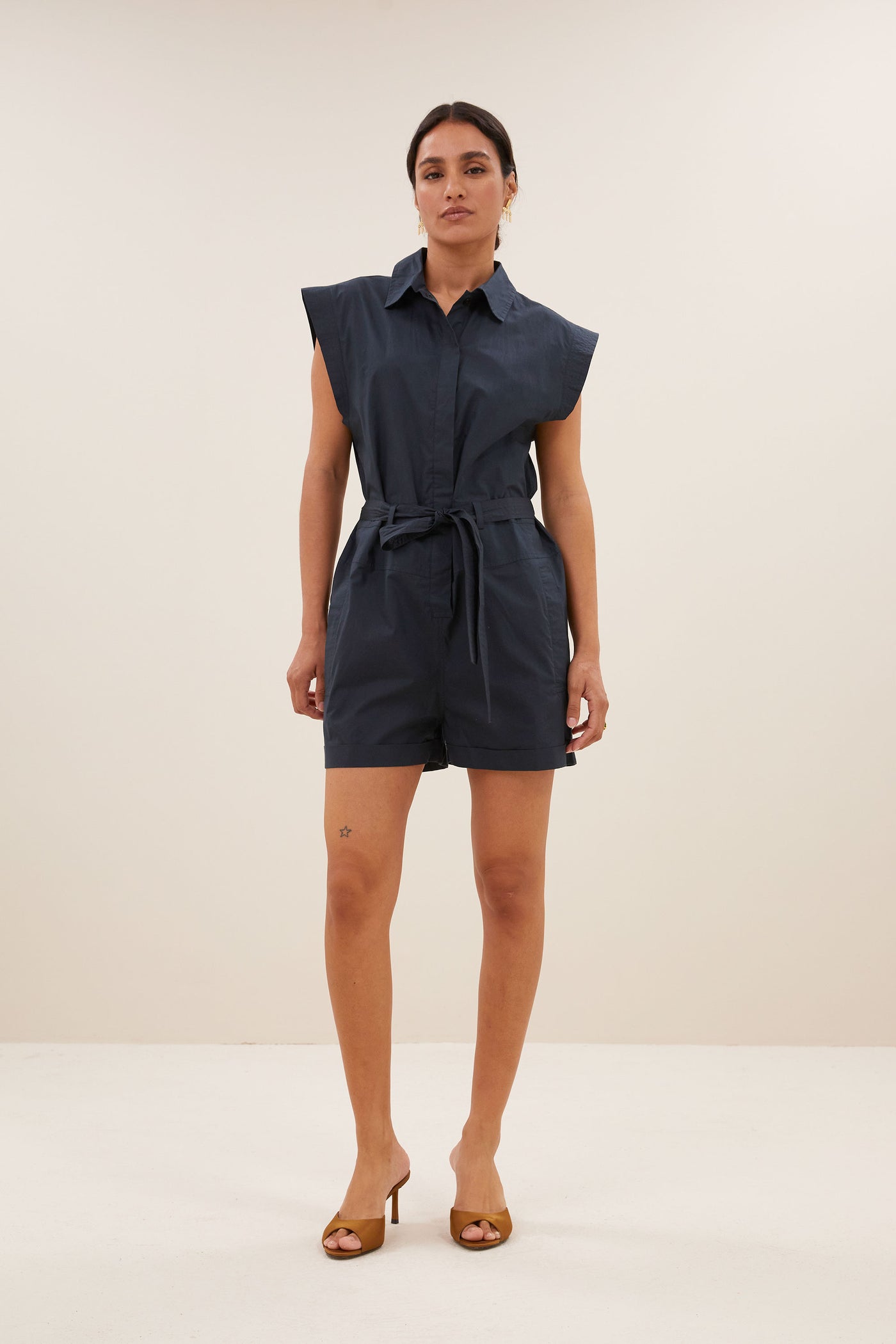 Ollie Poplin Suit - Midnight