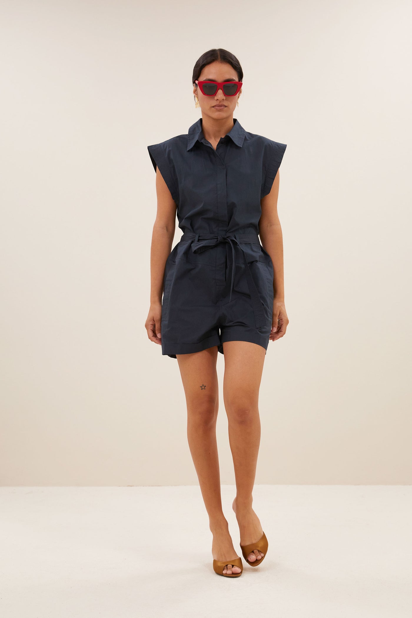 Ollie Poplin Suit - Midnight
