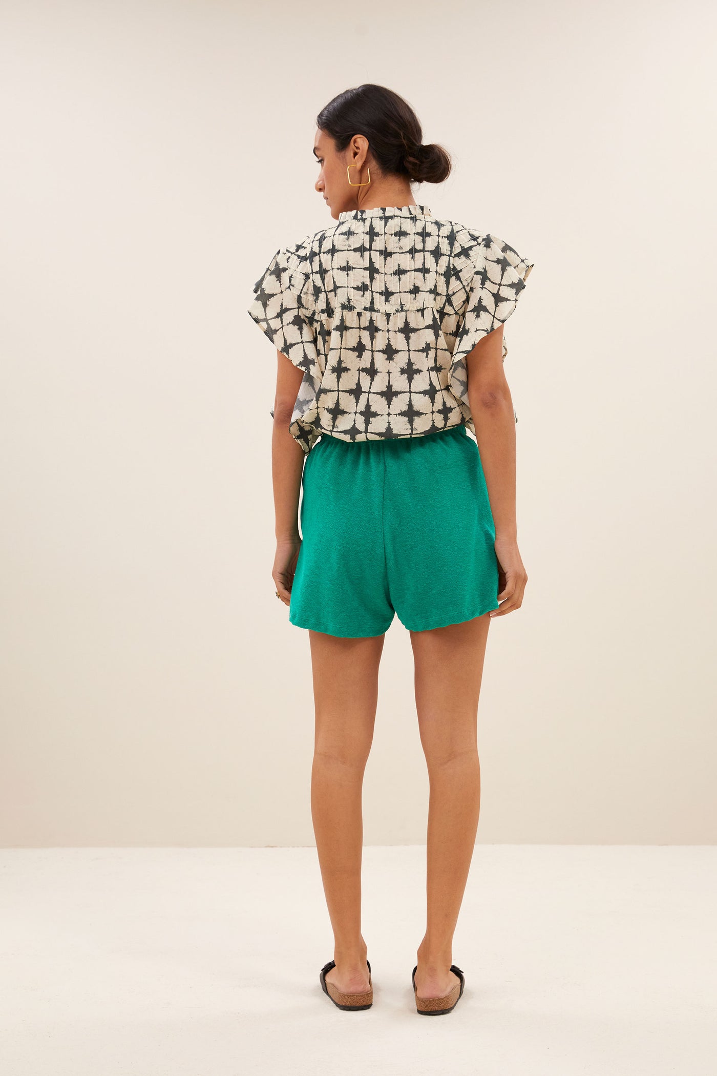Kid Slub Shorts - Green Lake