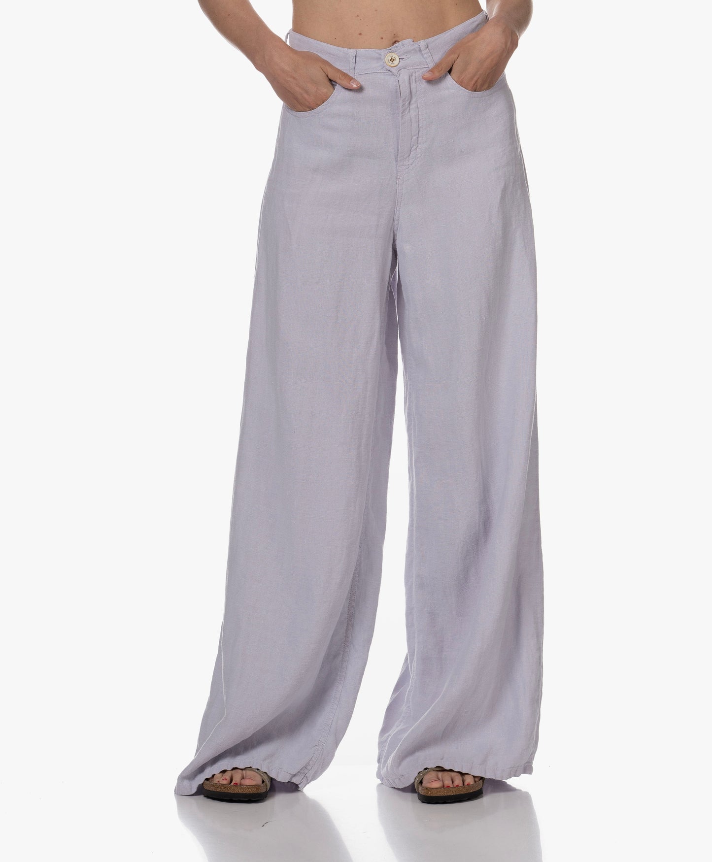 Marlene Linen Pants - Orchid Hush