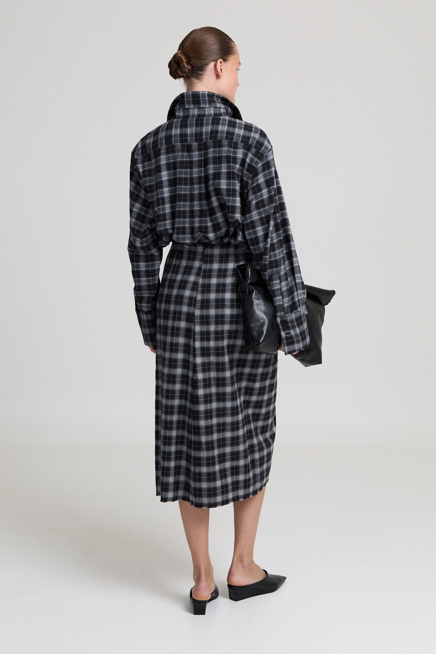 Alanis Skirt - Grey Checked