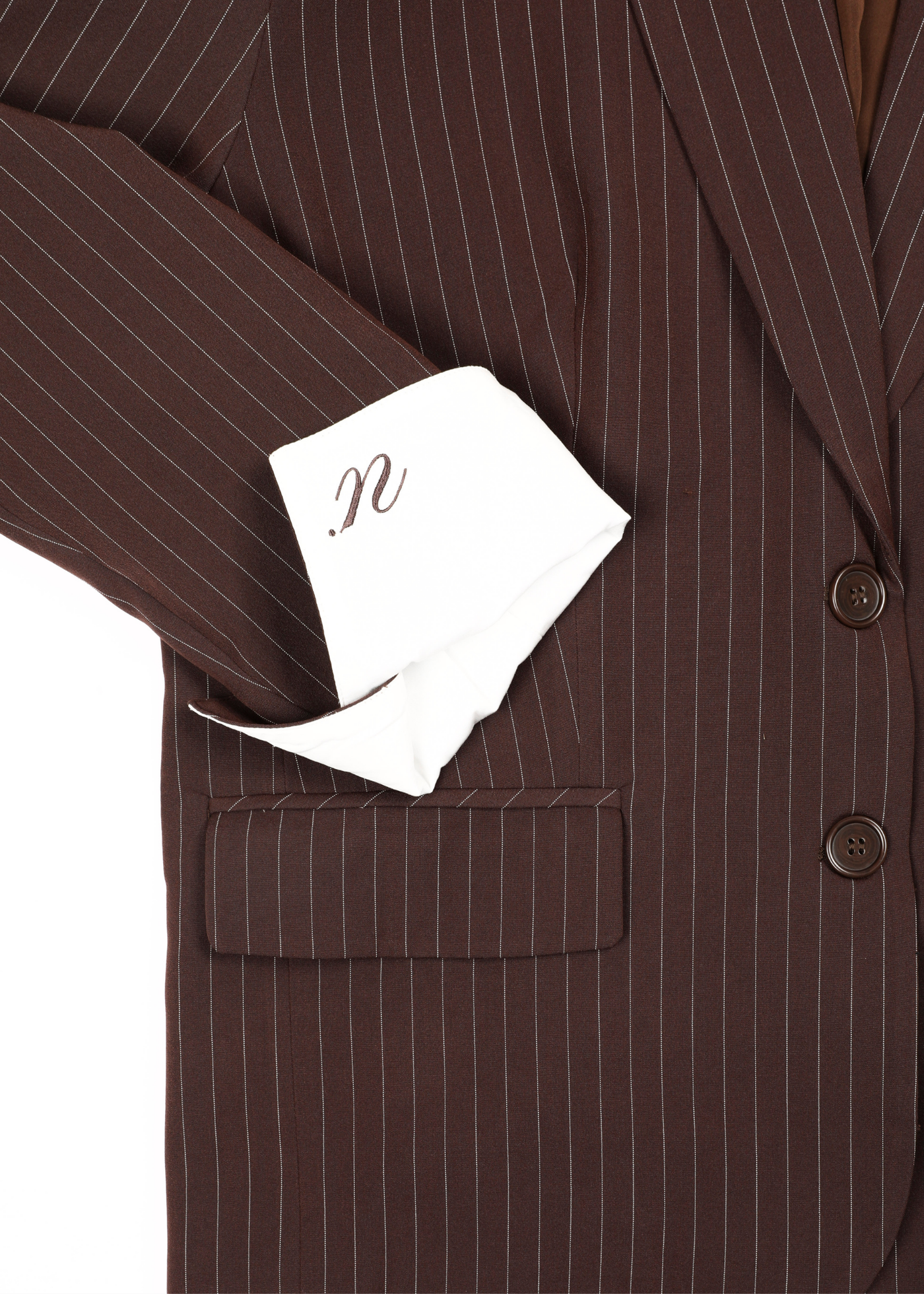 Ari Blazer - Dark Brown/ Beige