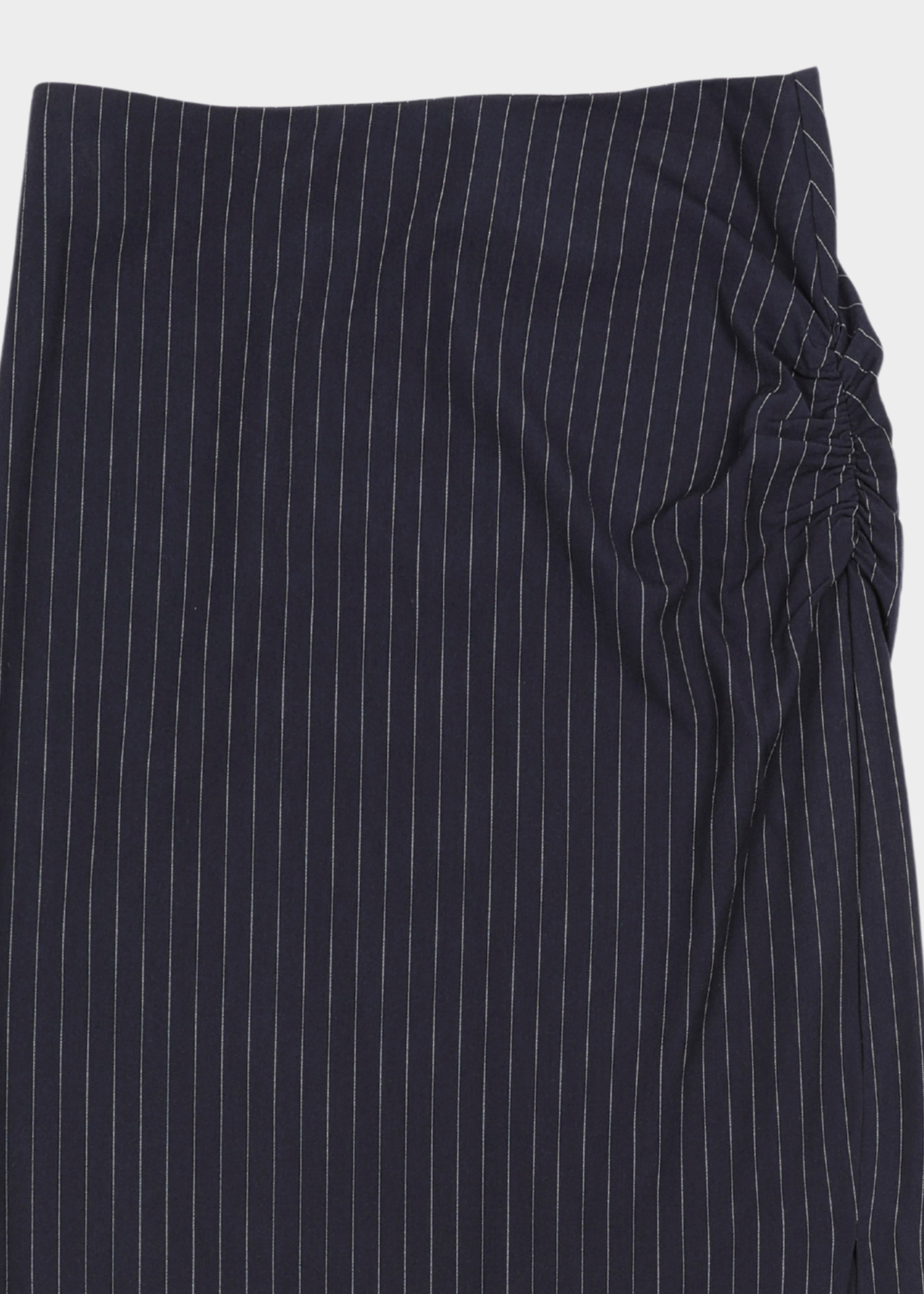 Beatrice Longe Striped Skirt - Dark Blue/ White
