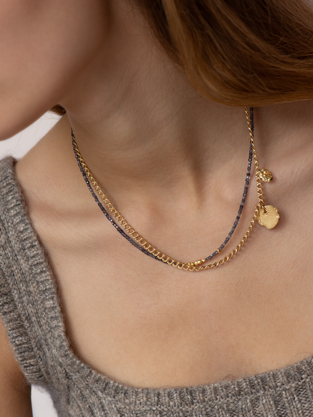 Deep Oceans - Necklace Gold