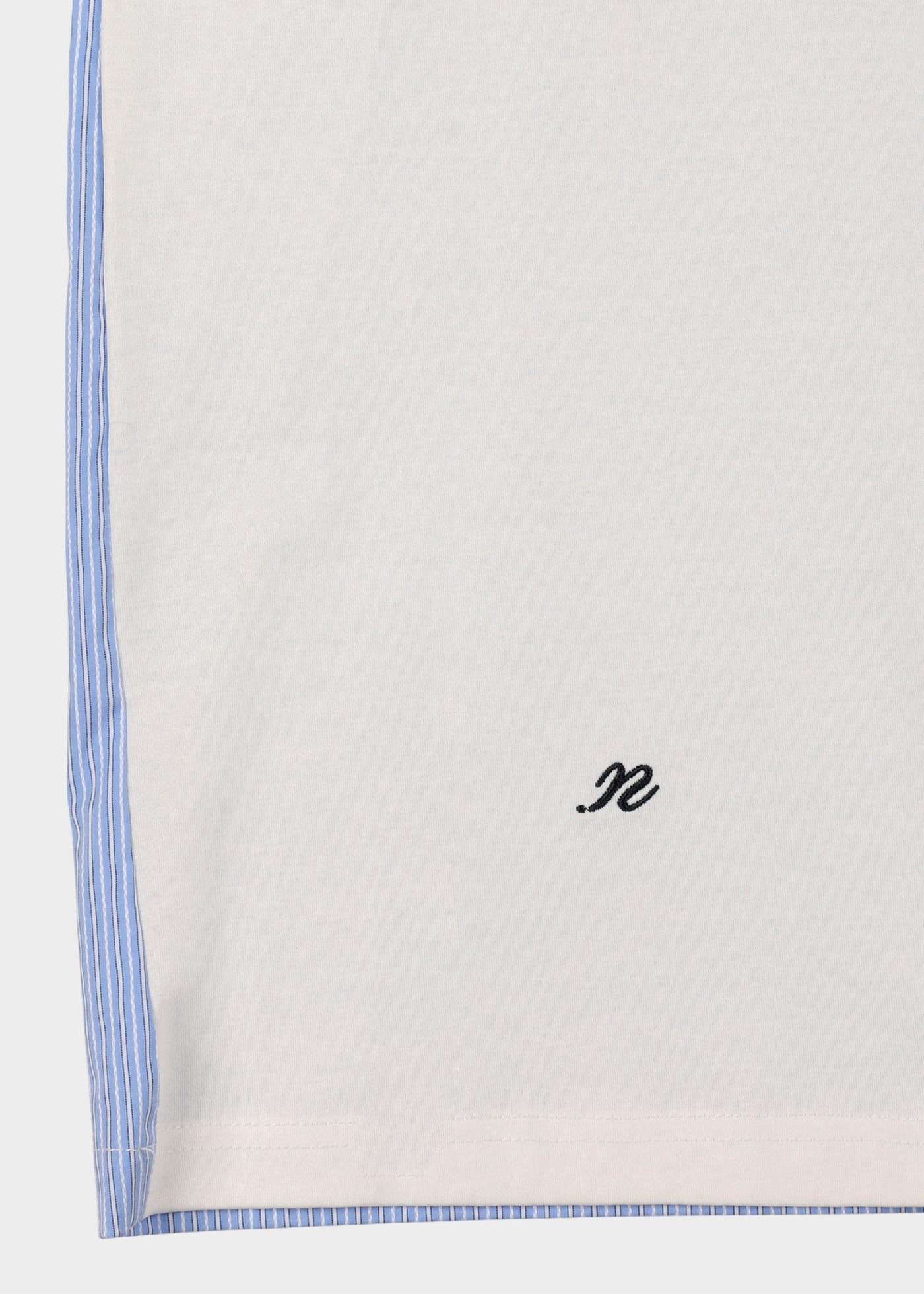 Coli T-Shirt - White / Blue Stripes