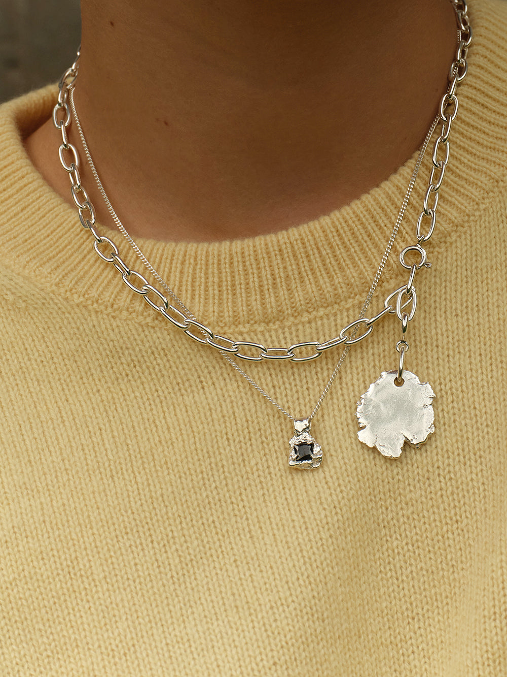 Day & Night - Necklace Silver