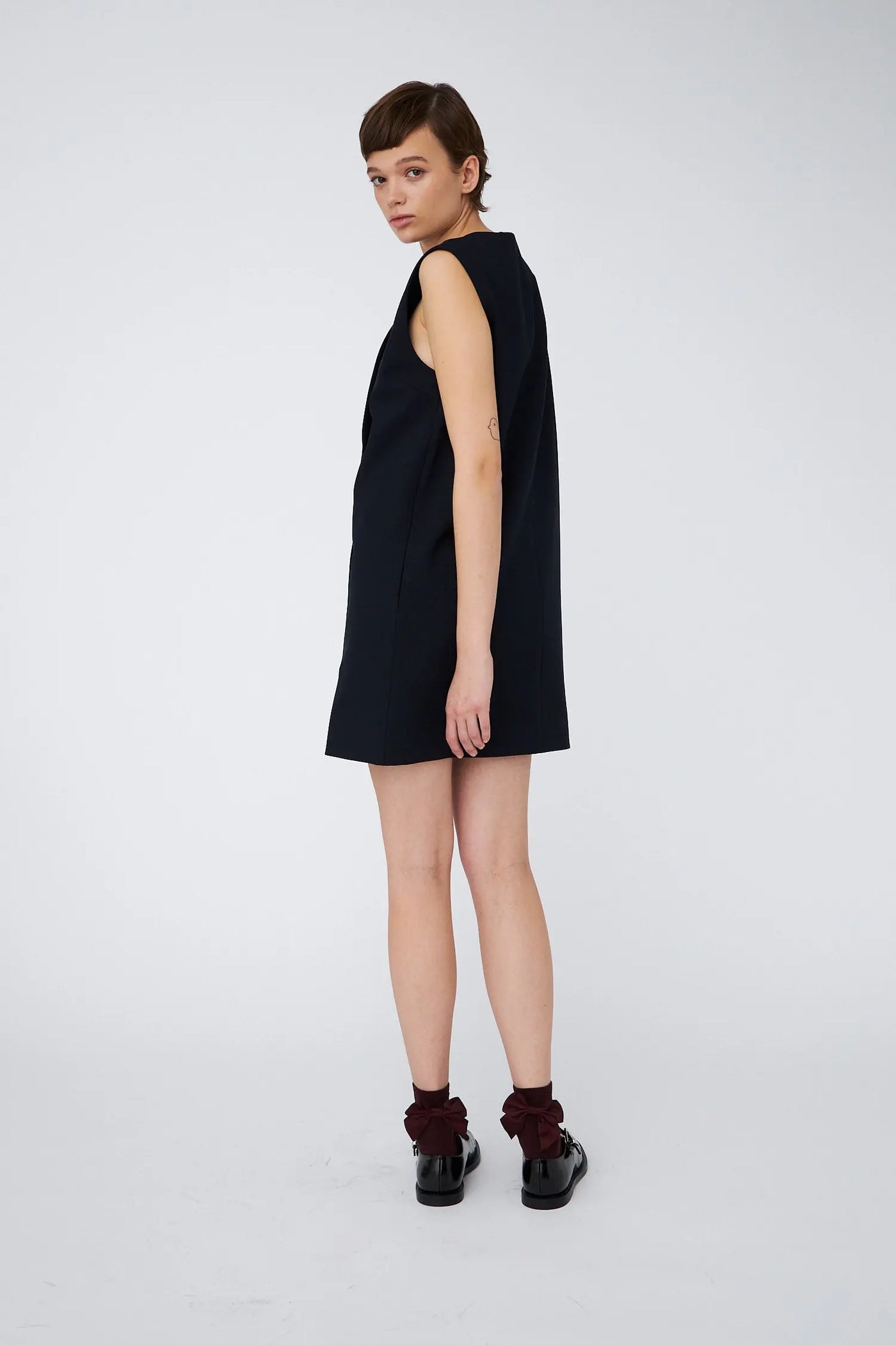 Double Breasted Mini Dress - Navy