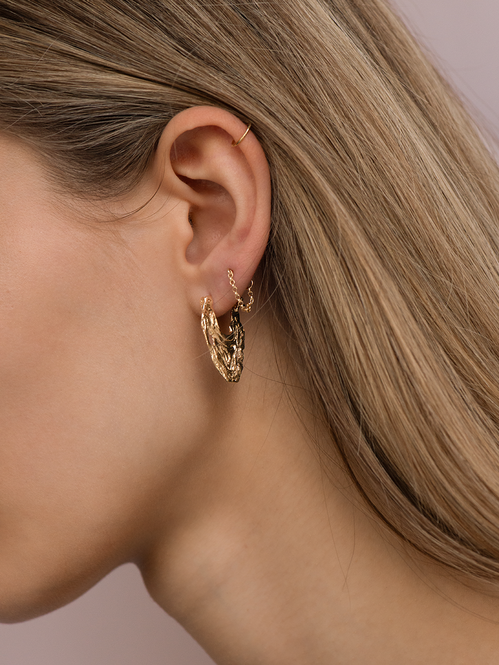 Flames - Earring Gold
