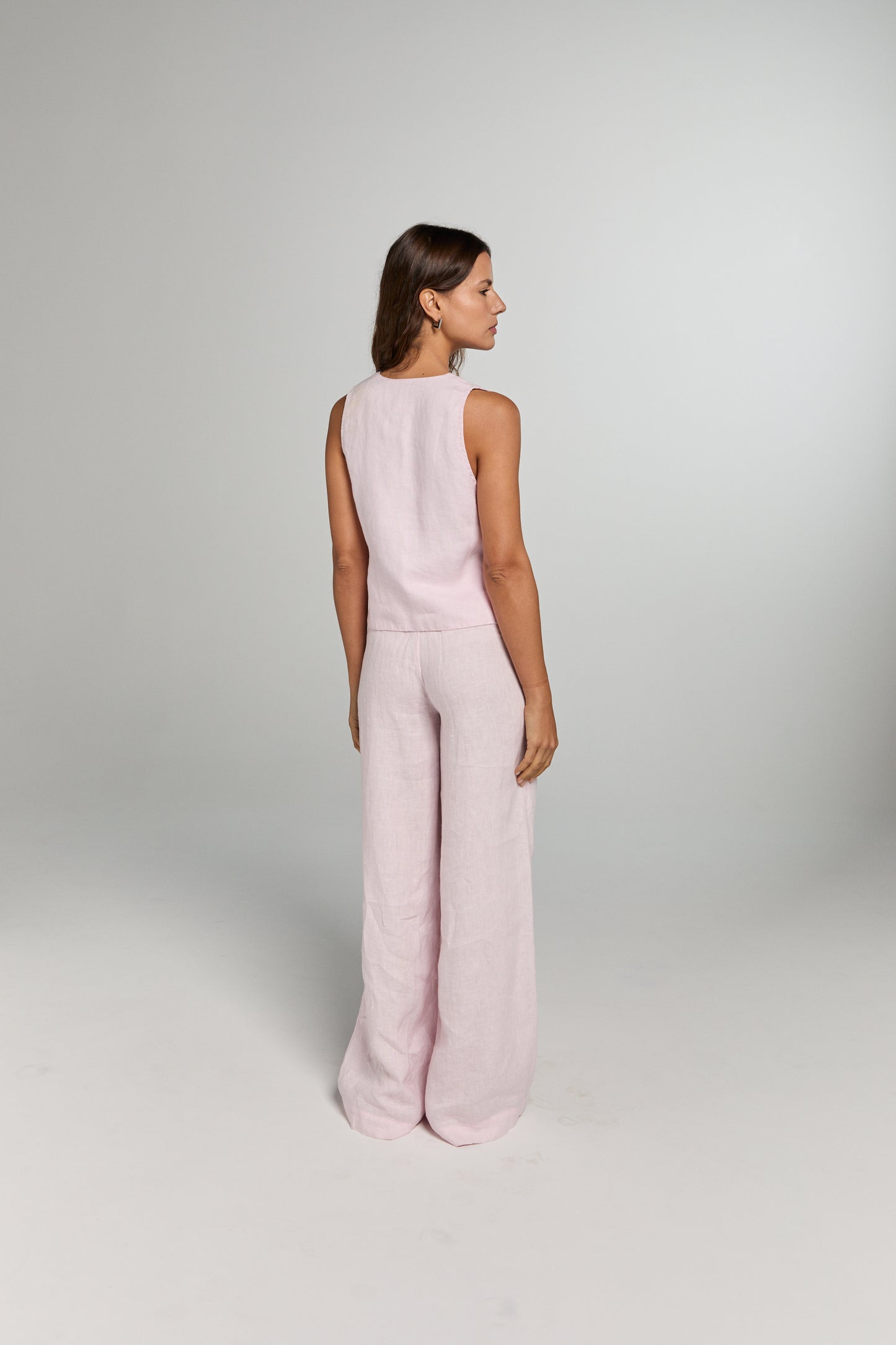 Logan Linen Pants - Soft Pink