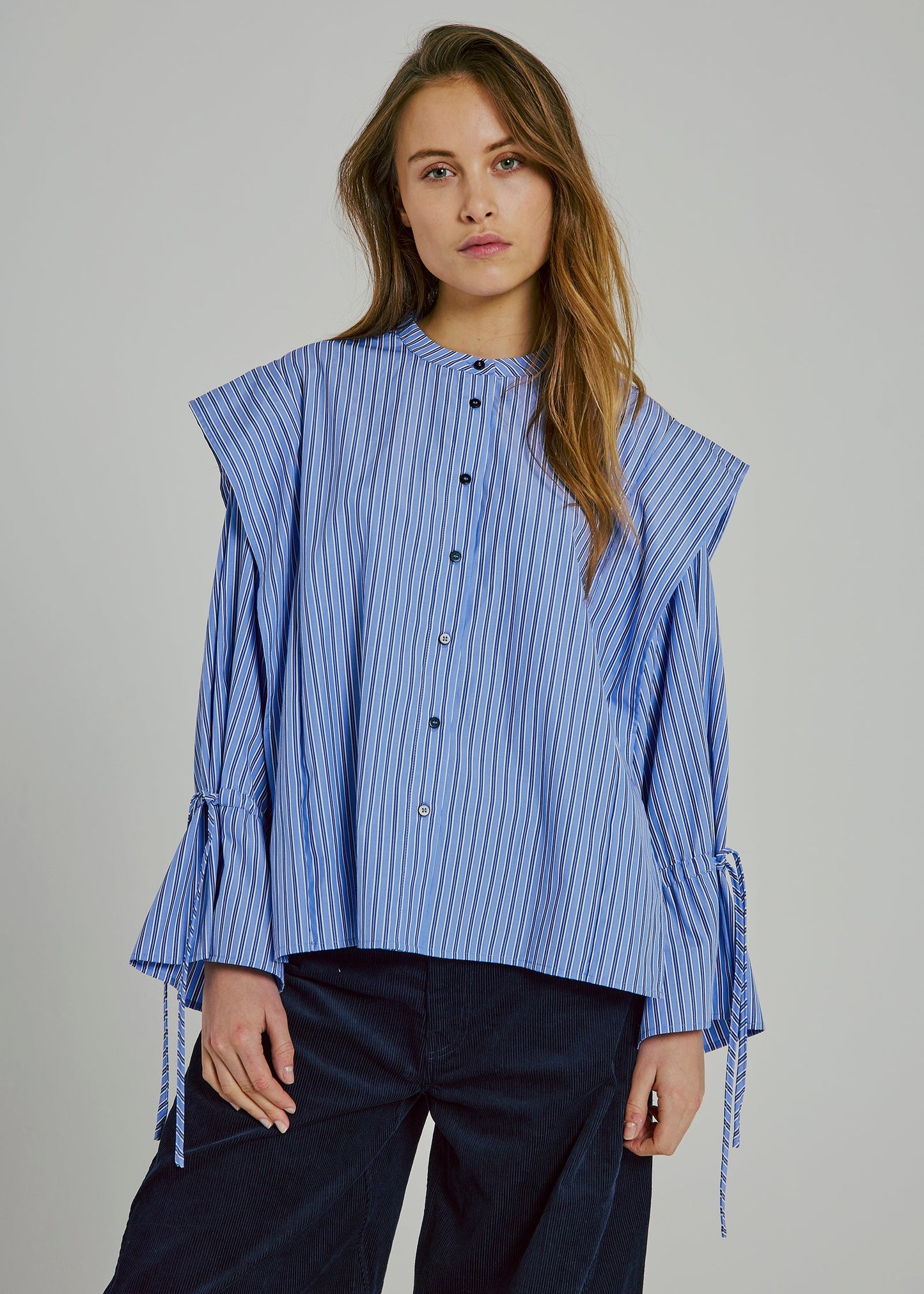 Marion Shirt - Blue Stripe