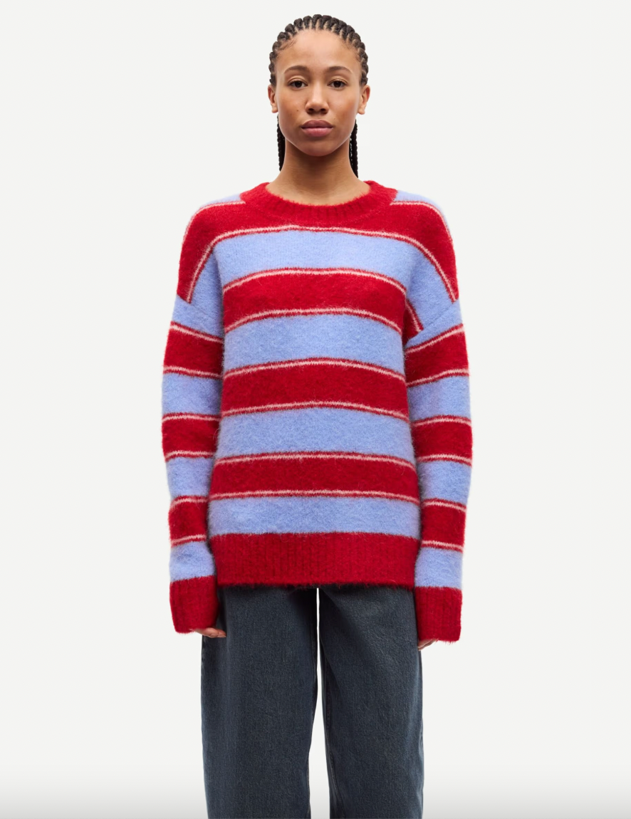 Sajeanne Sweater - Haute Red