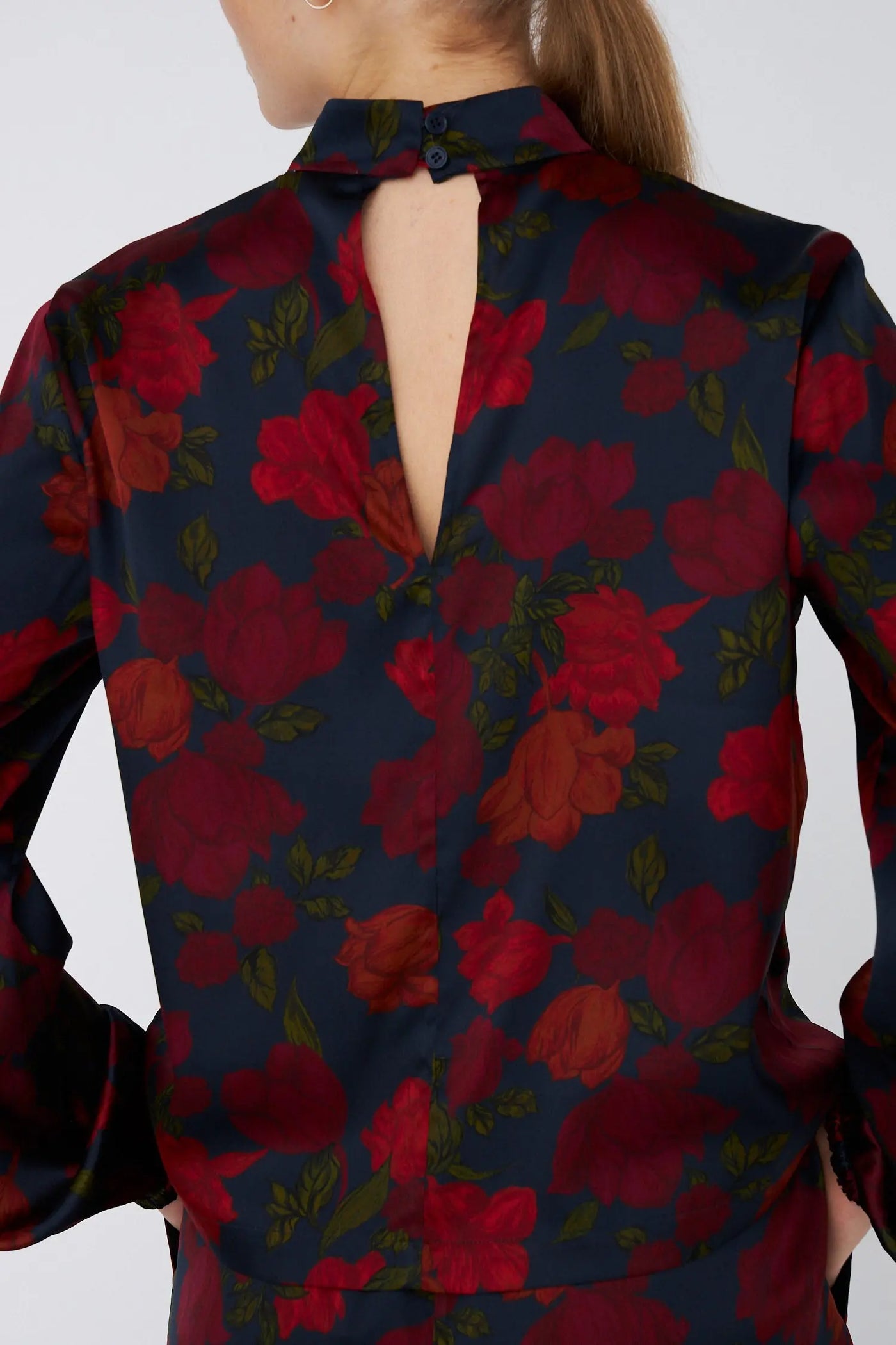 Silk Blouse - Flower Forest