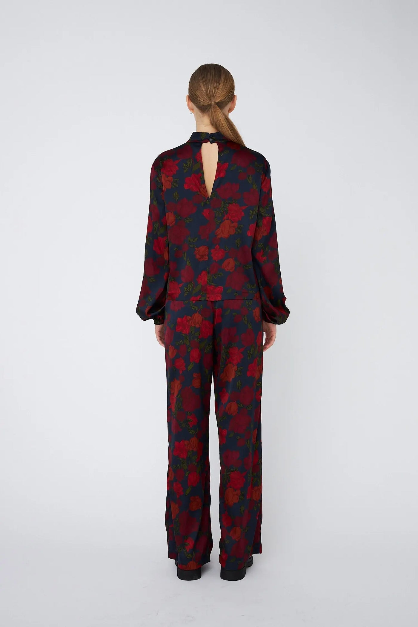 Silk Blouse - Flower Forest