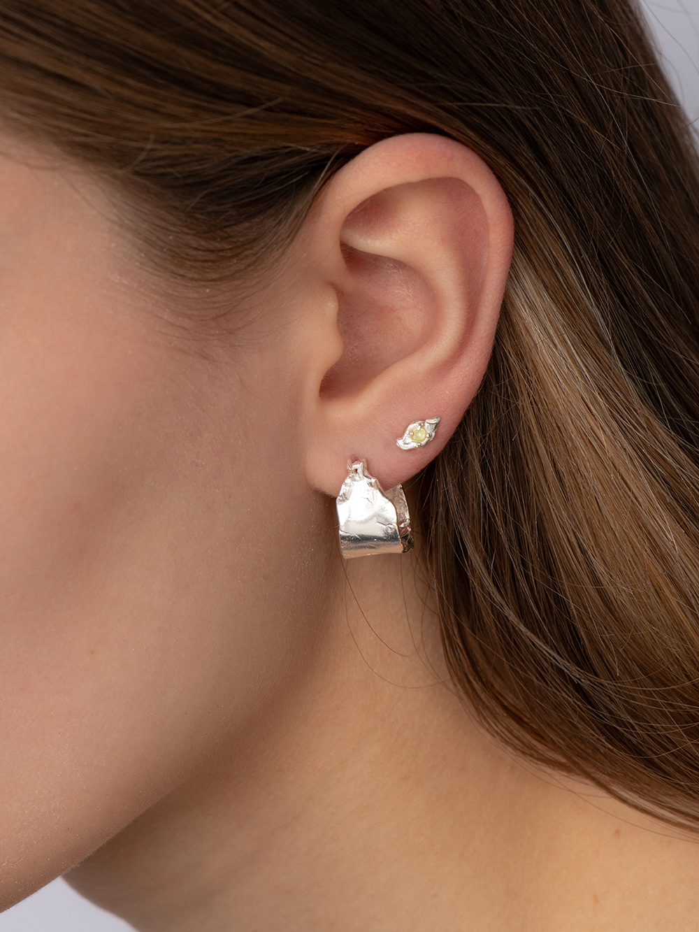Spark Peridot - Earring Silver