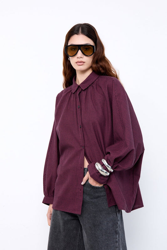 Mel Shirt - Red Gingham