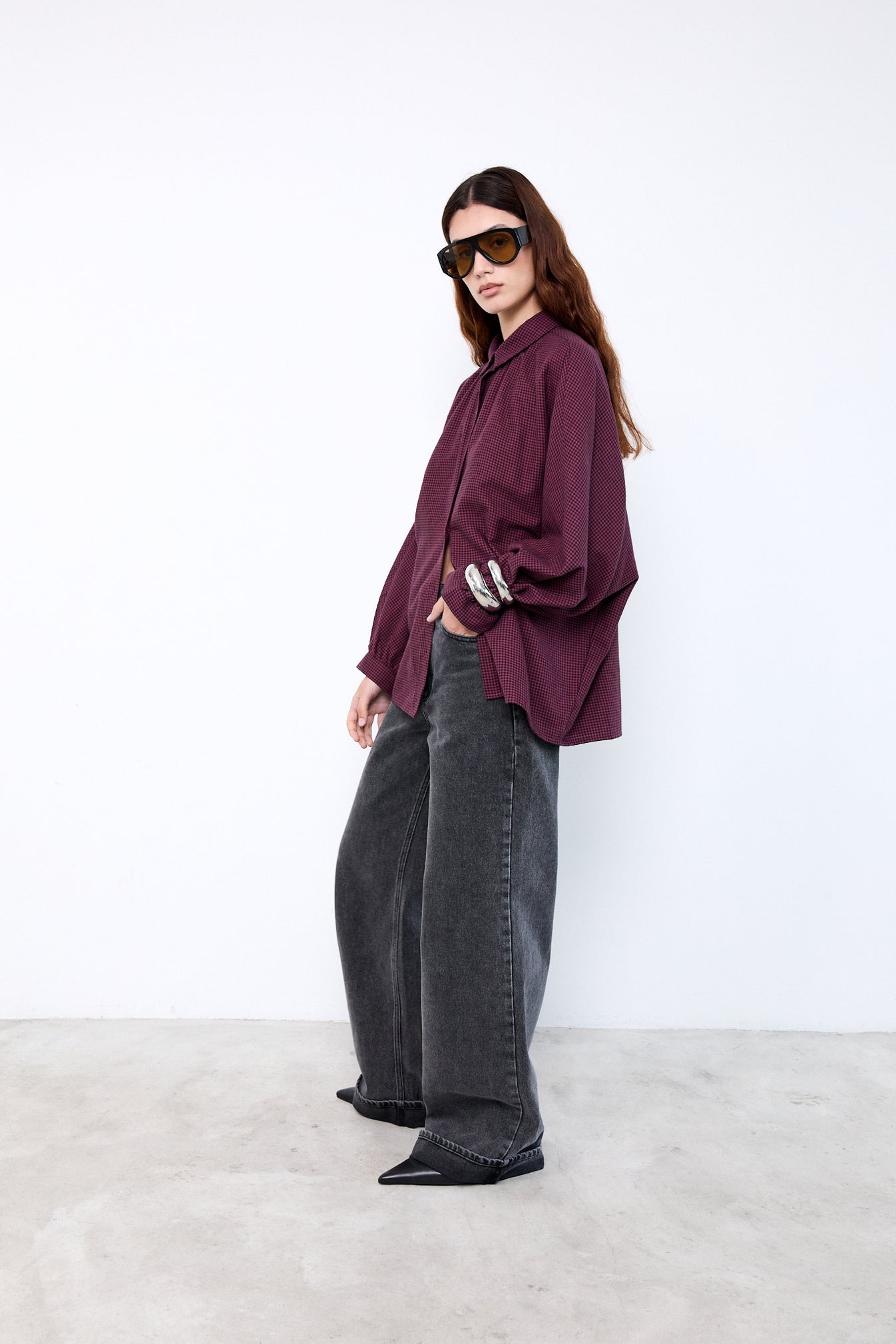 Mel Shirt - Red Gingham