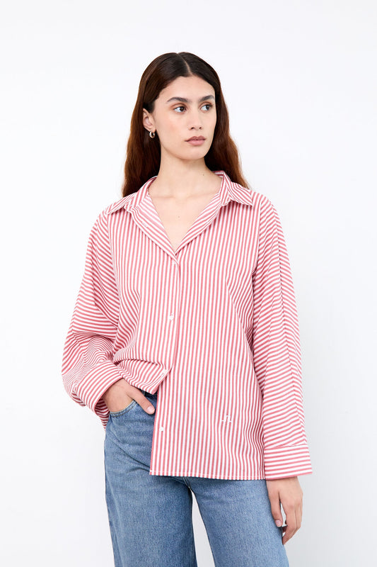 Miley Shirt - Red Striped