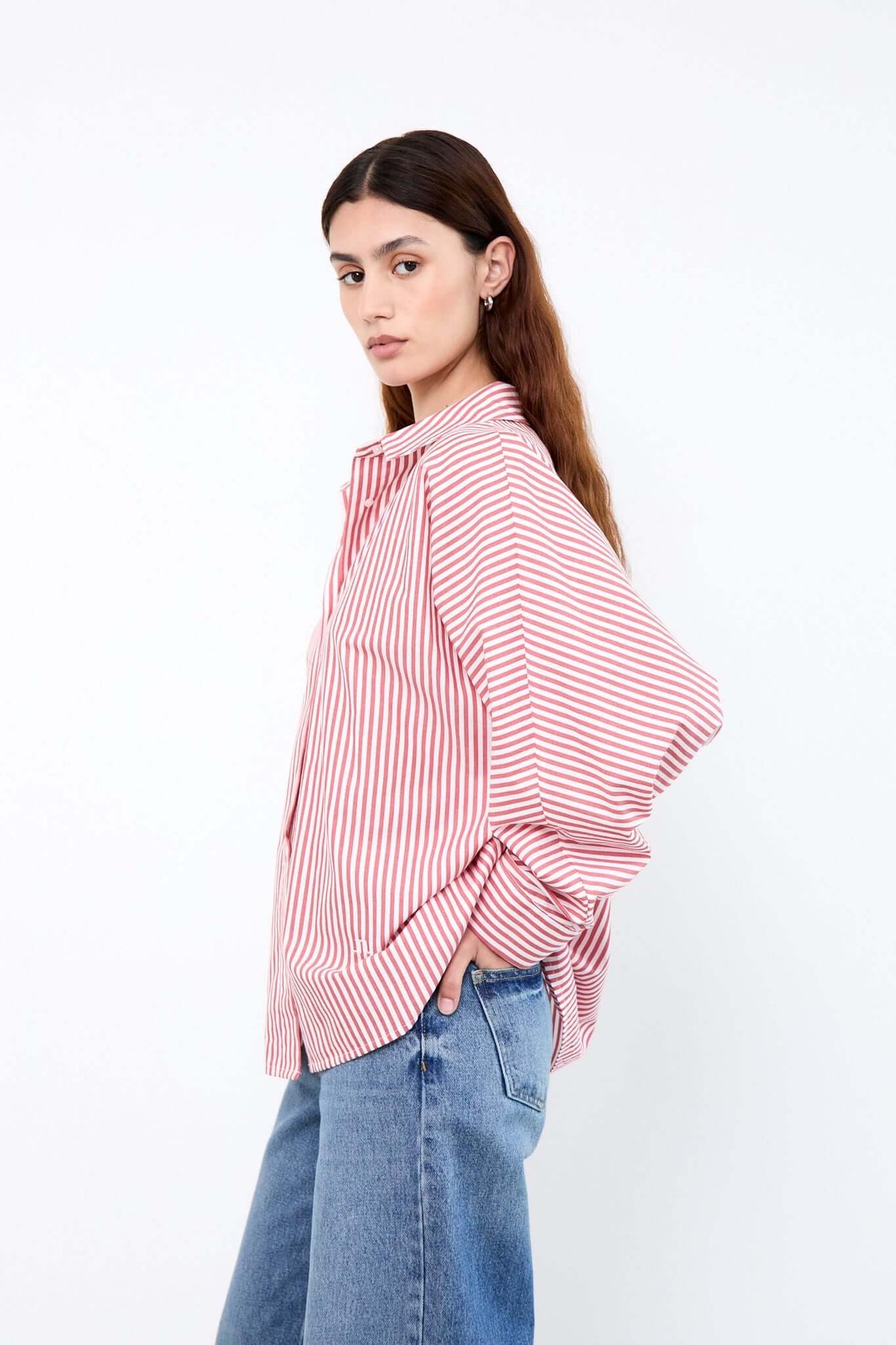 Miley Shirt - Red Striped