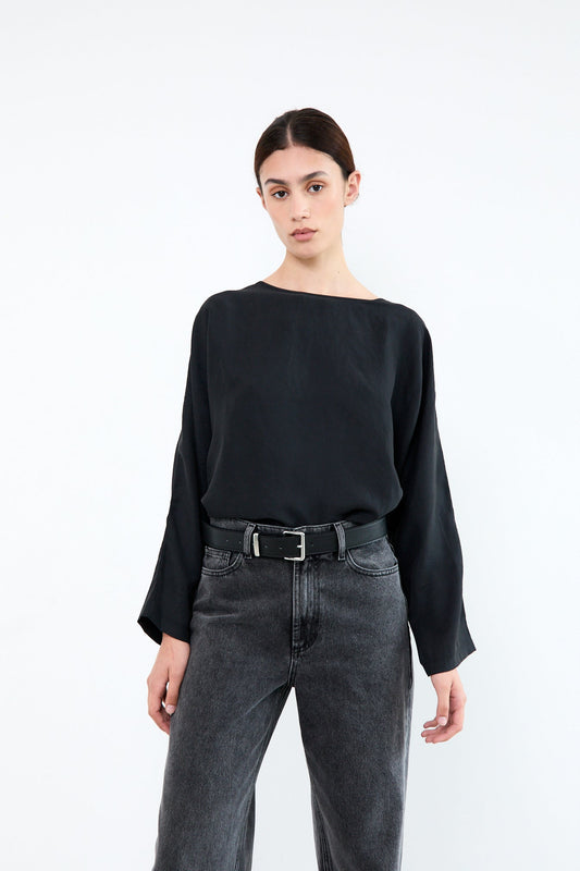 Barbara Long Sleeve Shirt - Black