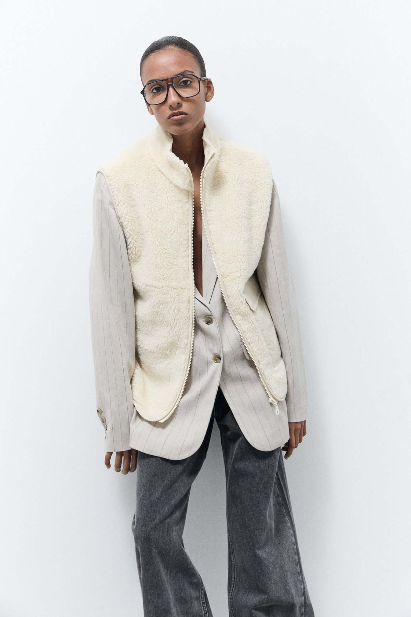 Gisele Teddy Gilet - Beige