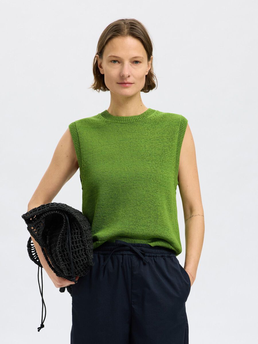Alma Knit Vest - Spindle Tree