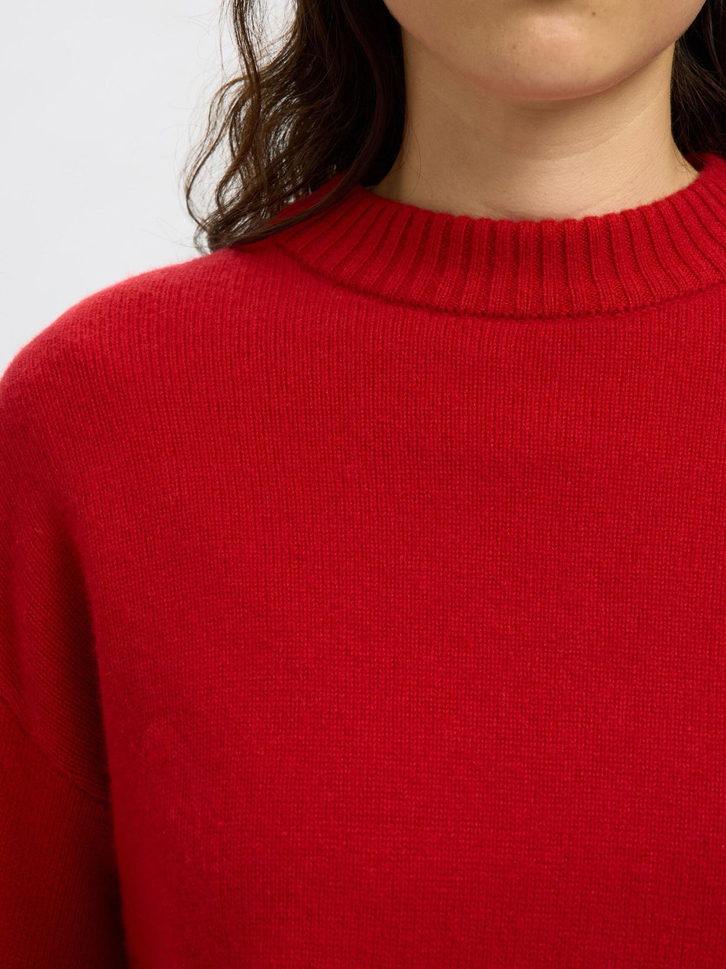 Cille LS Knit Cardigan - Equestrian Red