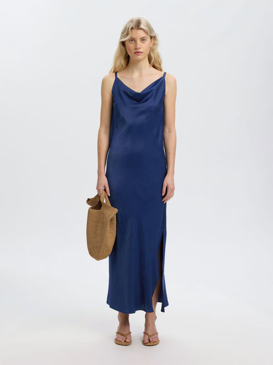Giona Ankle Dress - Ocean Cavern