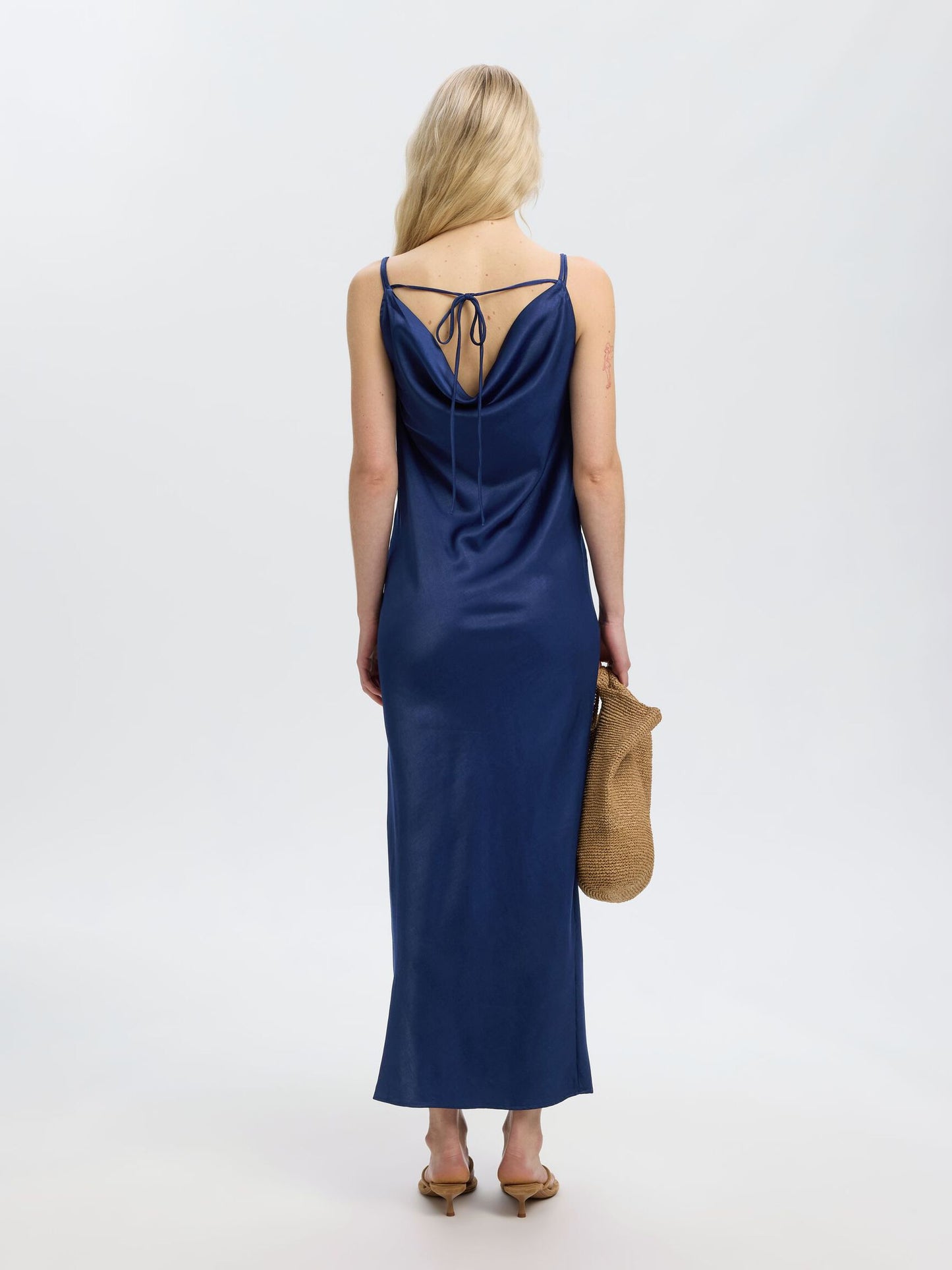 Giona Ankle Dress - Ocean Cavern