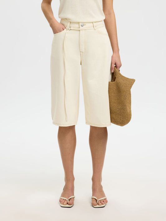 Tenna Bermuda Shorts - Egret