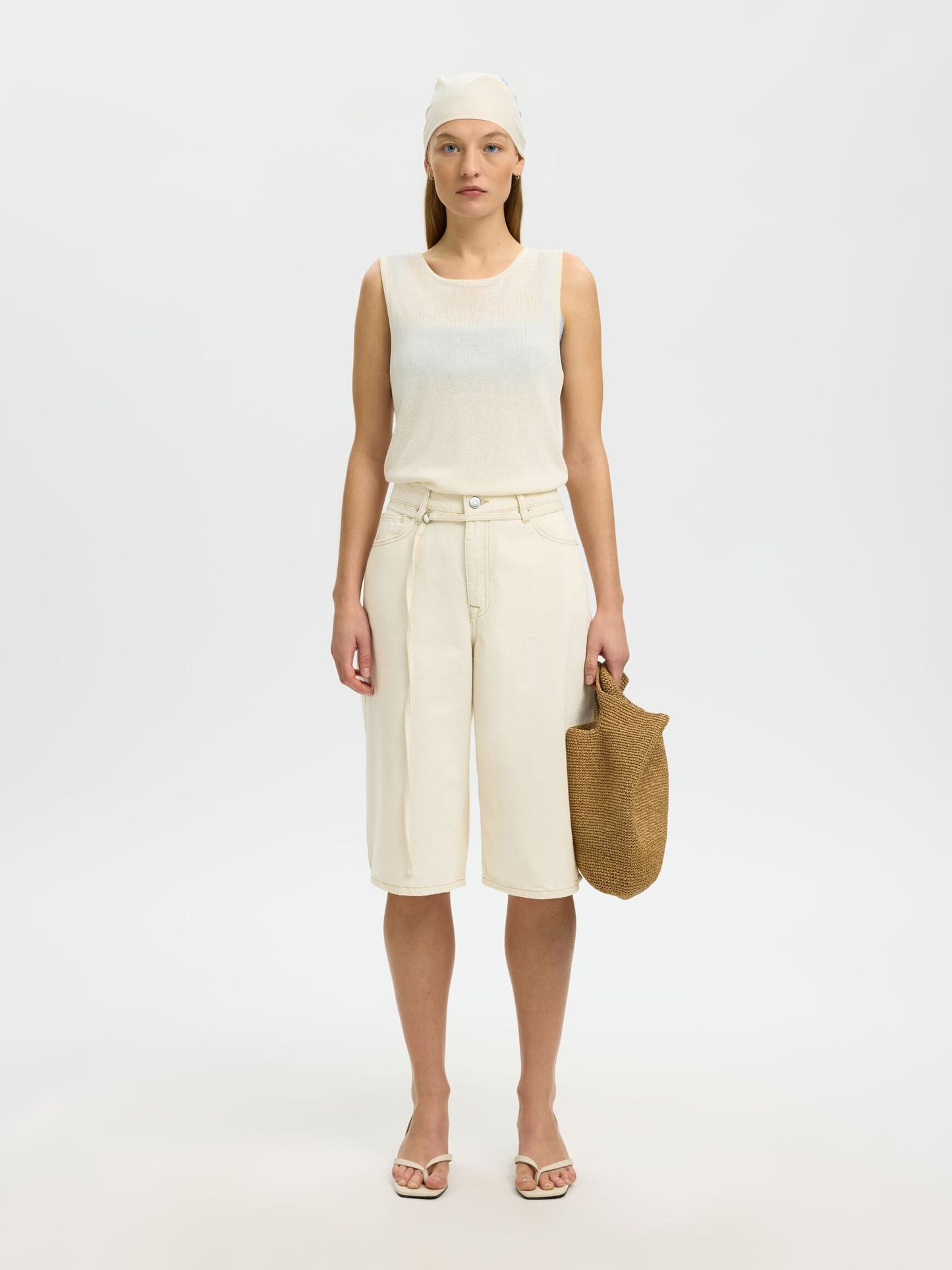 Tenna Bermuda Shorts - Egret