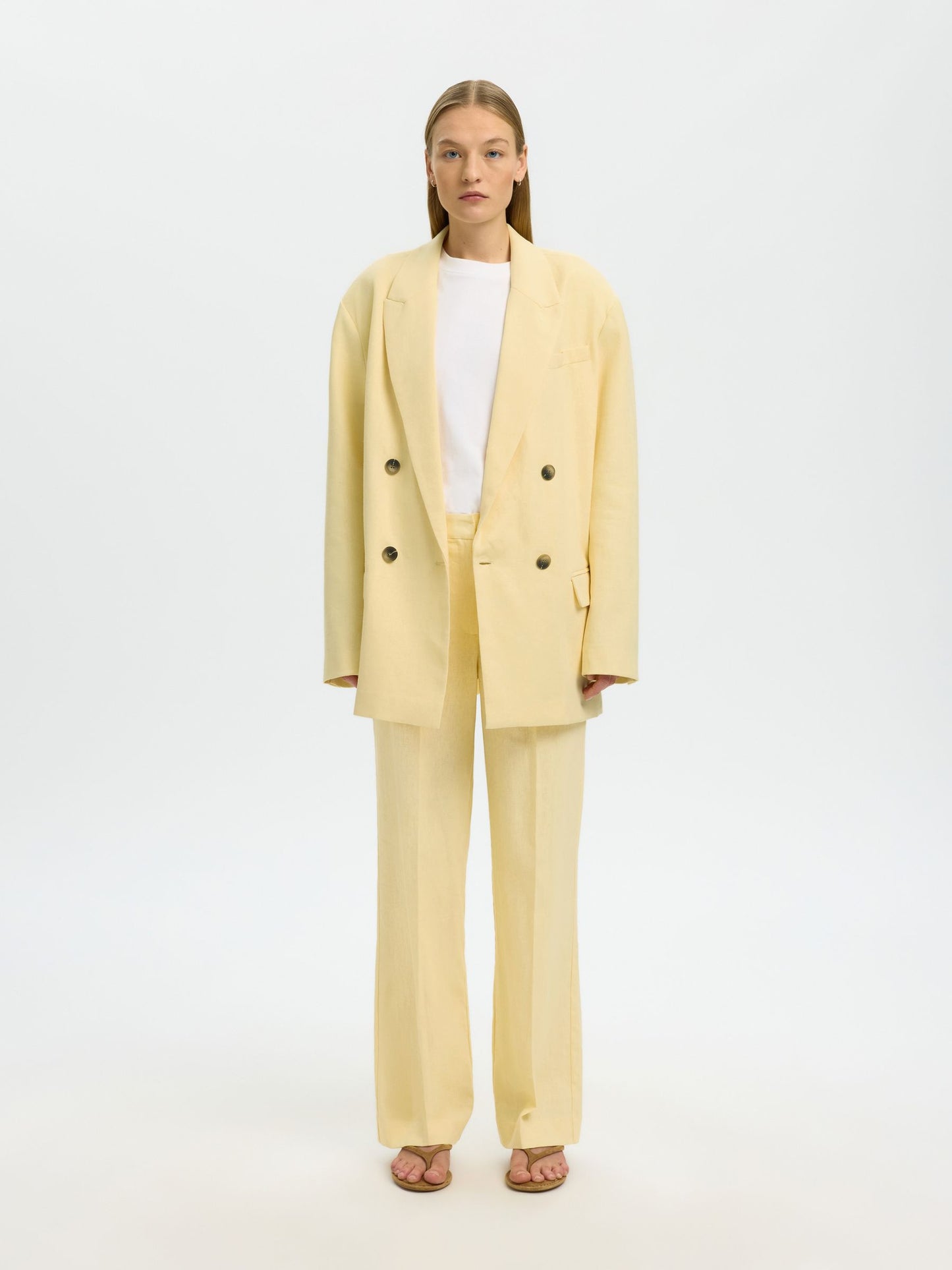 Marlie Wide Pants - Italian Straw