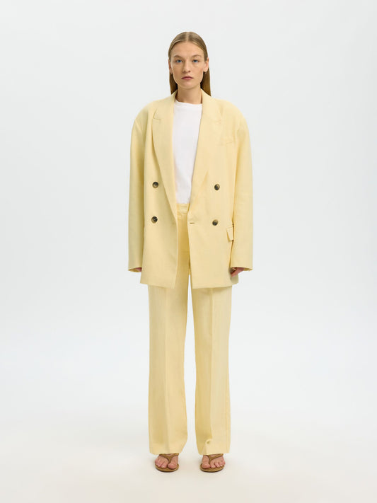 Marlie Wide Pant - Italian Straw