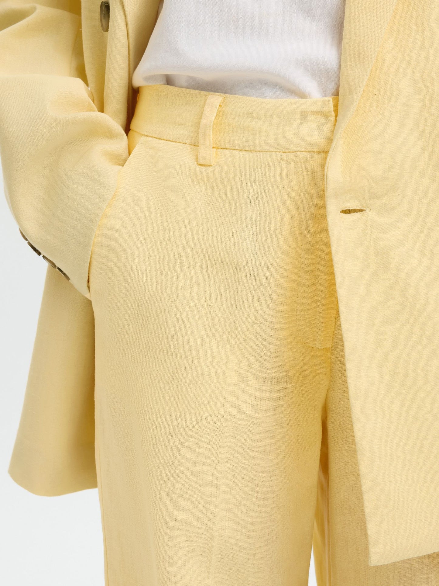 Marlie Wide Pants - Italian Straw