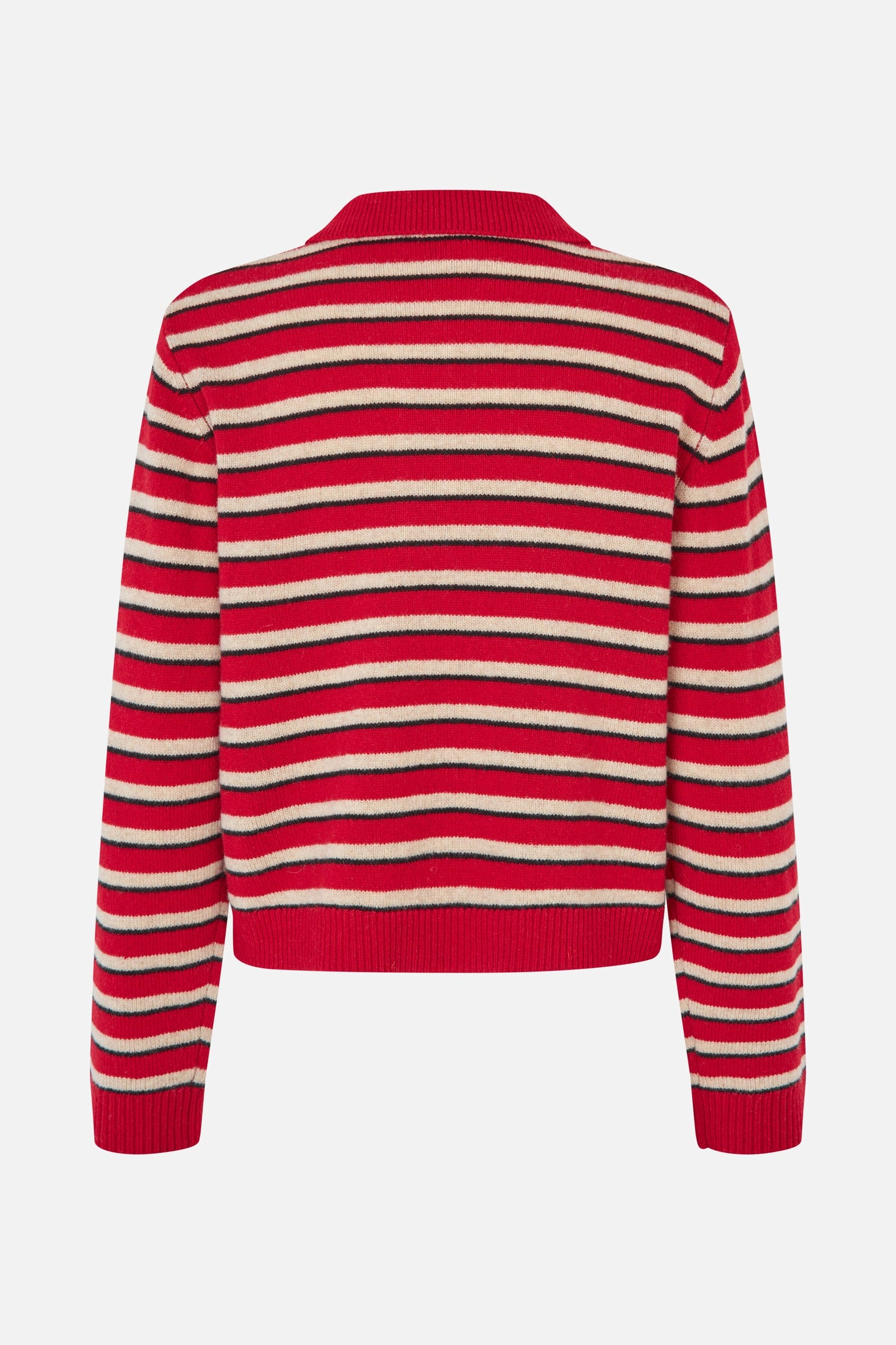 Cori Knit - Crimson Red Stripe
