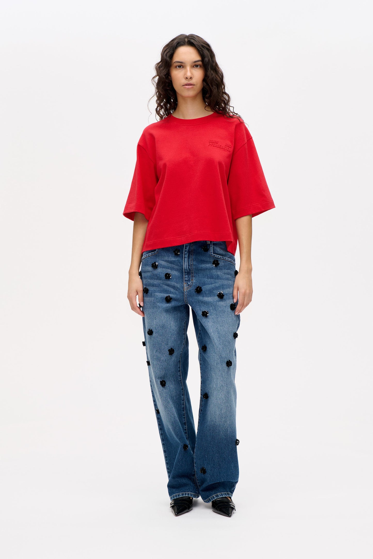 Jiana T-Shirt - Crimson Red