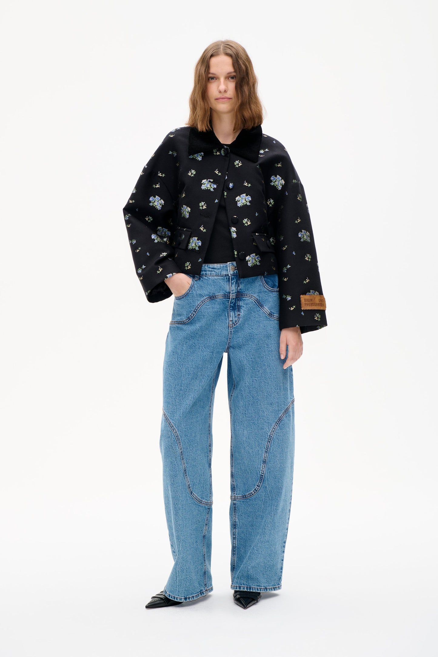 Bebeth Jacket - Black Flower